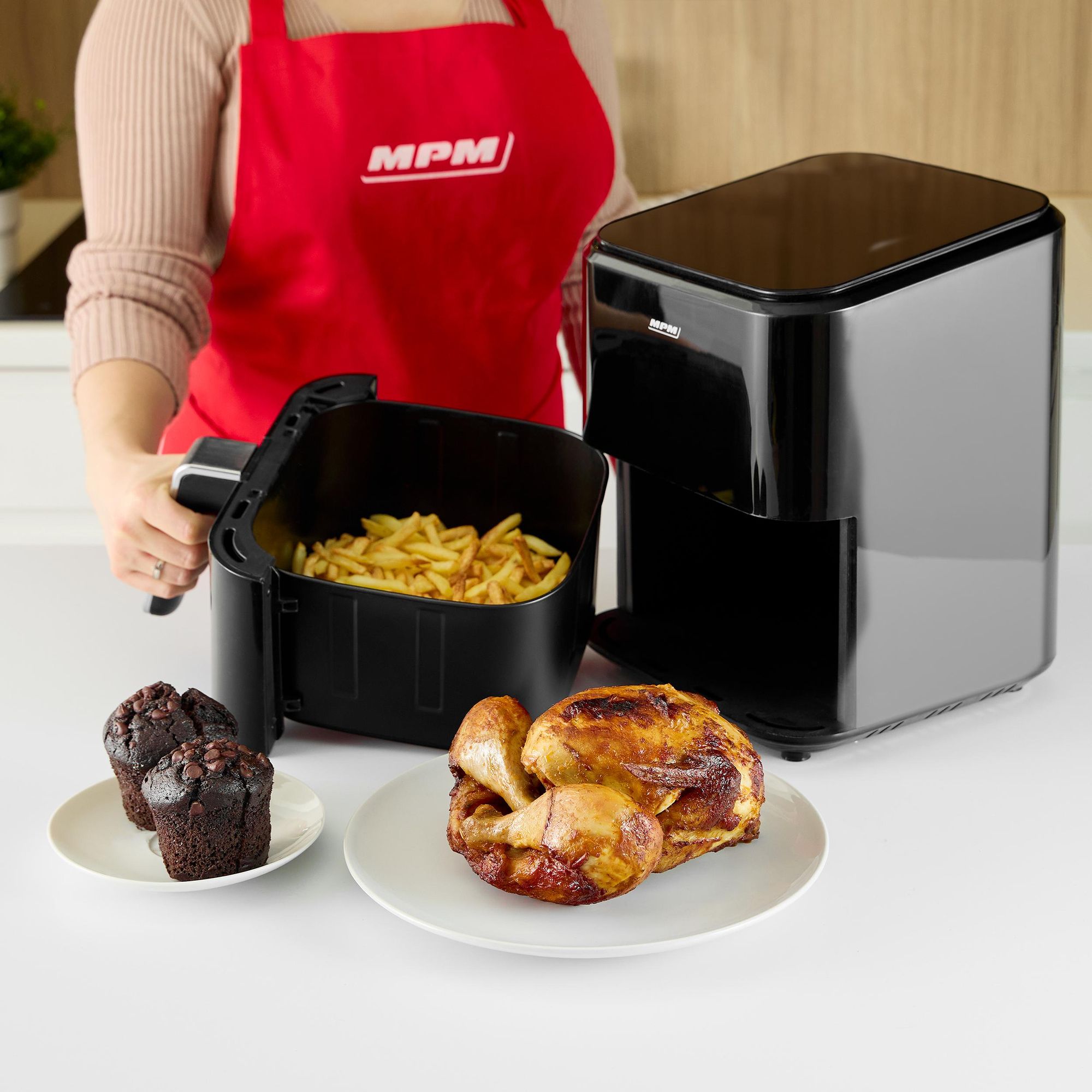 Heißluftfritteuse ohne Fett – Airfryer 4.5L XL  MPM MFR-11