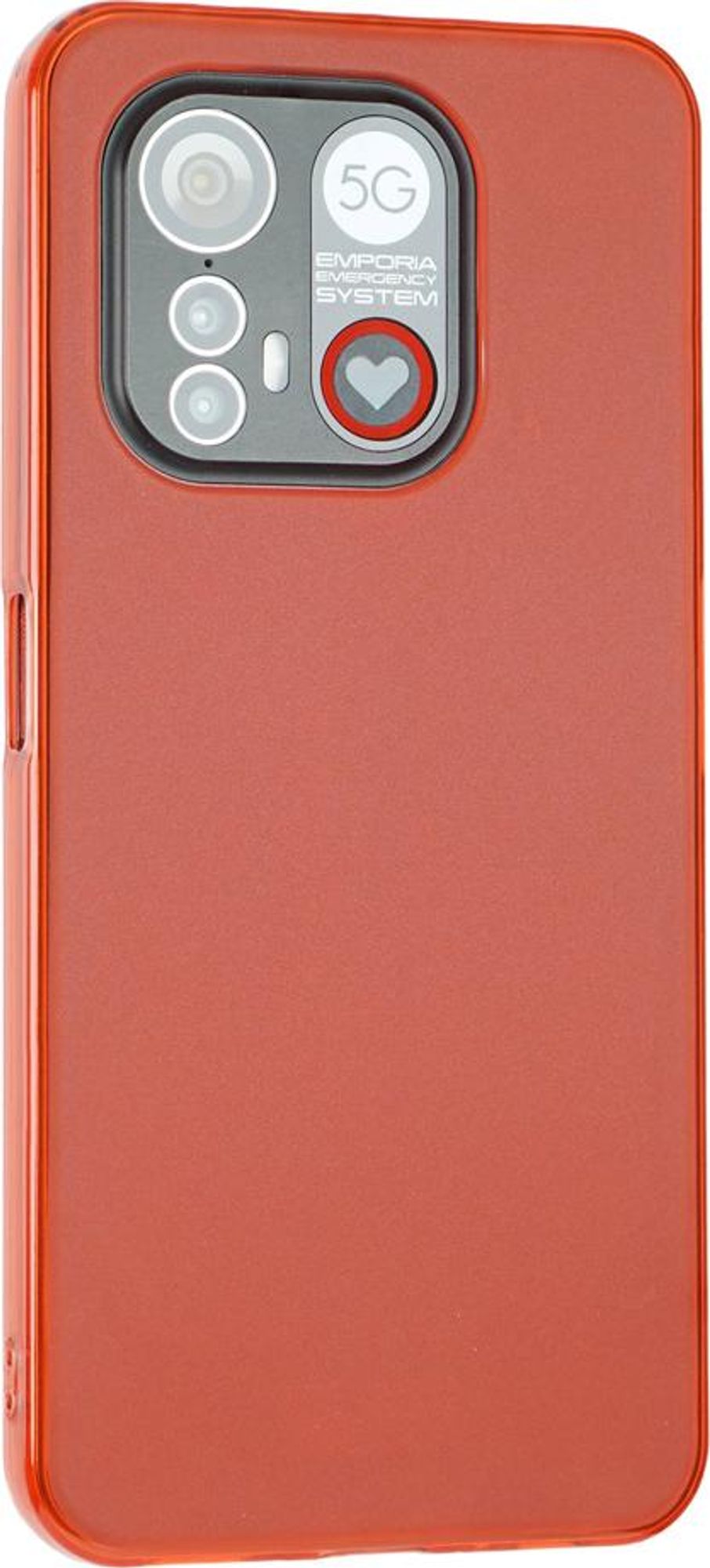 caseroxx Schutz-Hülle TPU-Hülle kompatibel mit Emporia Smart 6 / ME.6, Gummi Handy Tasche rot Bild 3