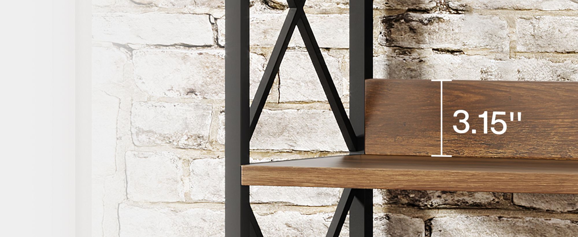 Tribesigns Bücherregal im Industriestil, 178 cm hoch, 6-stöckig mit offenen Regalen, Vintage-Stil, ideal für Zuhause, Büro, Braun und Schwarz