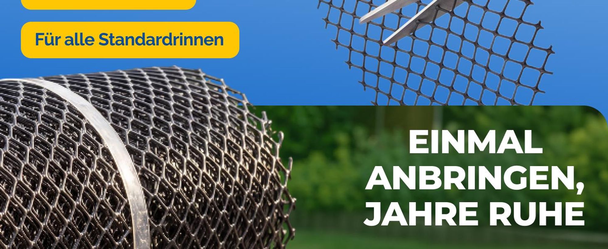 MONZANA® Dachrinnenschutz 7m inkl. 16 Befestigungsclips wetterfest Laubschutz Regenrinne Laubfang zuschneidbar schwarz