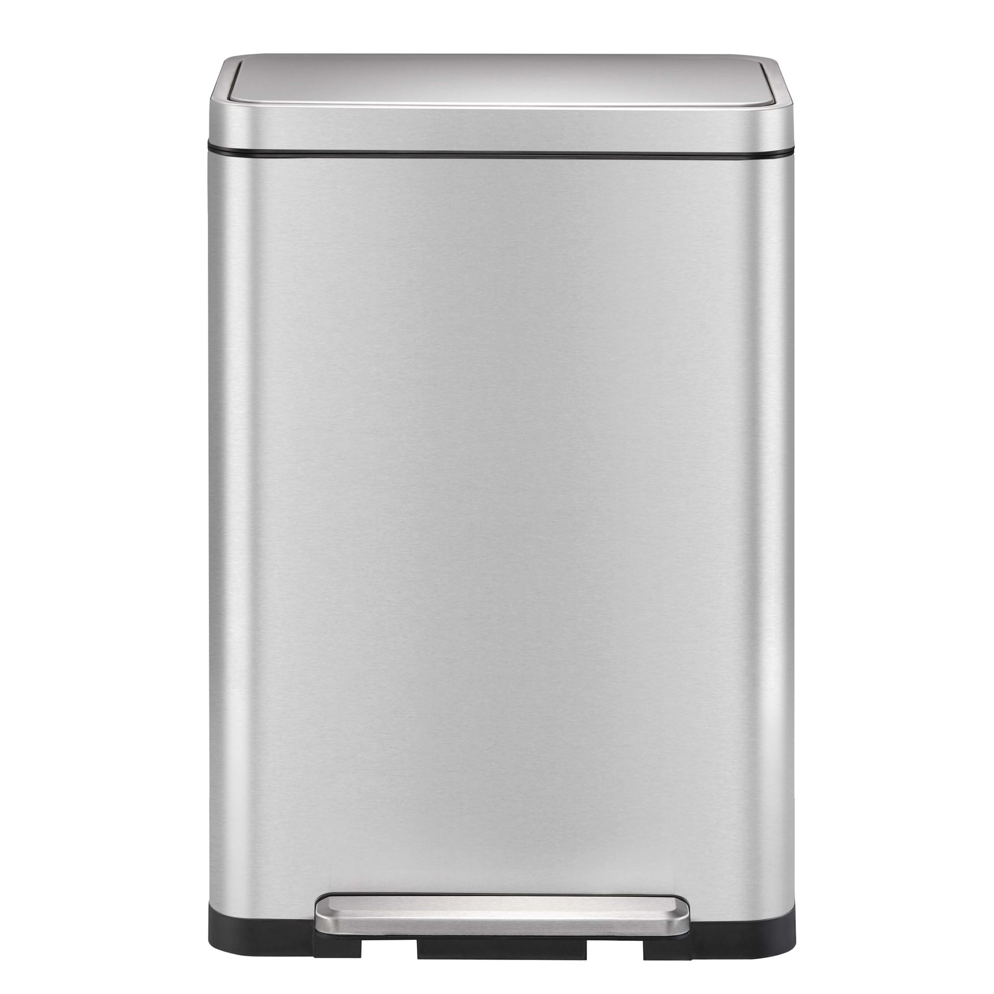 EKO - X-Cube Treteimer 45 Liter - Stainless steel Polypropylene - Matt Edelstahl