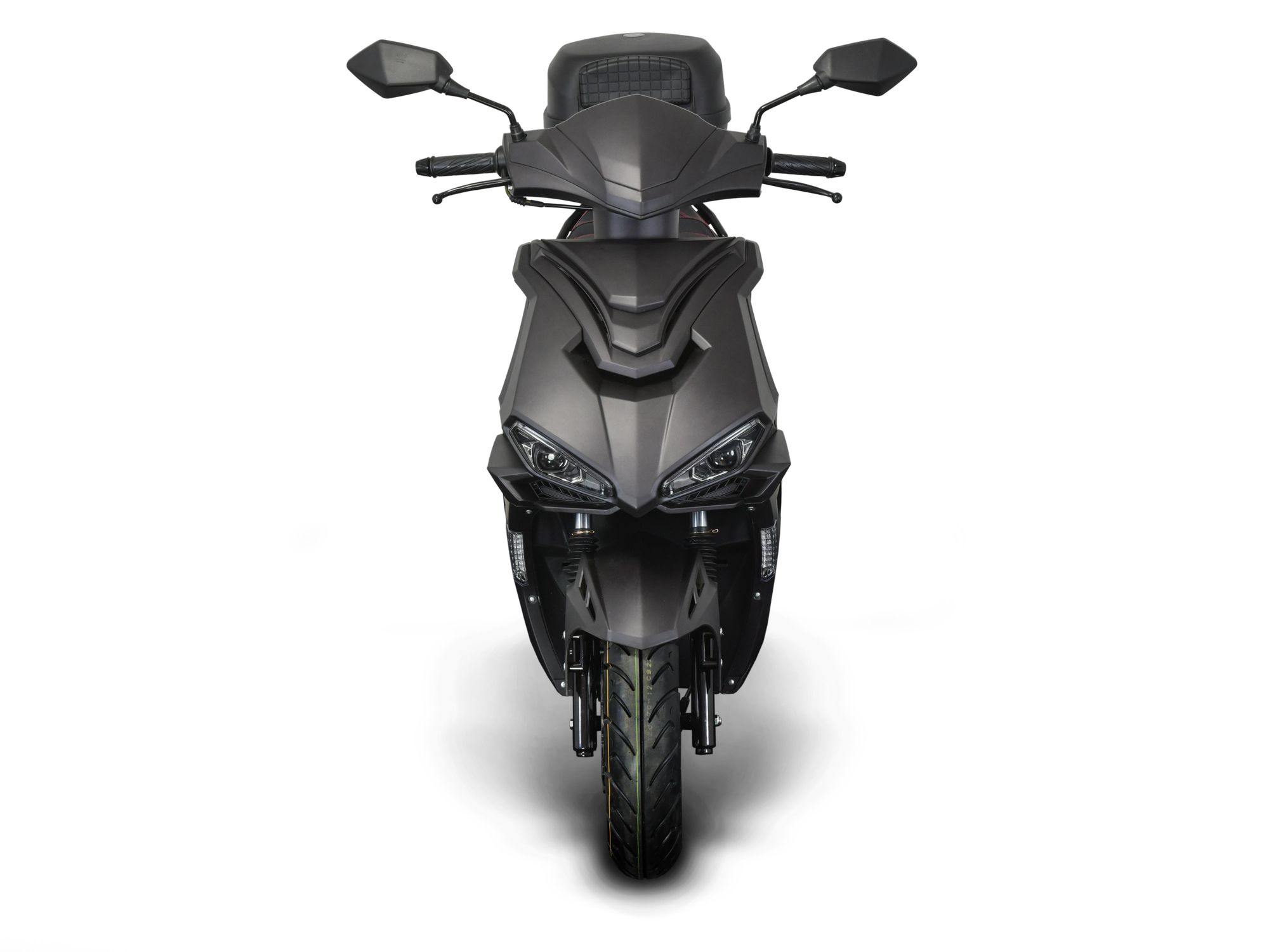 Motorroller Striker 50ccm 45 km/h Euro 5,LED, mit Top Case - mattschwarz GT Union