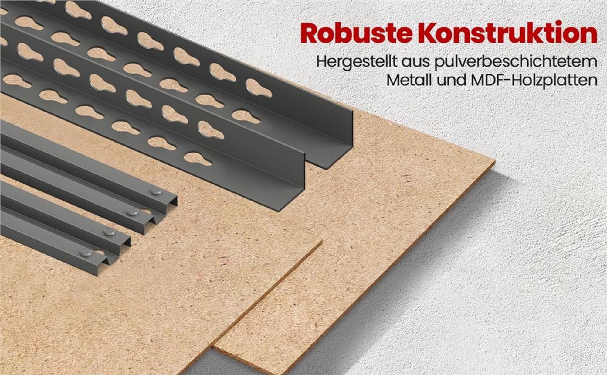 Yaheetech Lagerregal aus Metall 150x70x30cm, max. 750 kg, 5 MDF-Böden Schwerlastregal, Dunkelgrau
