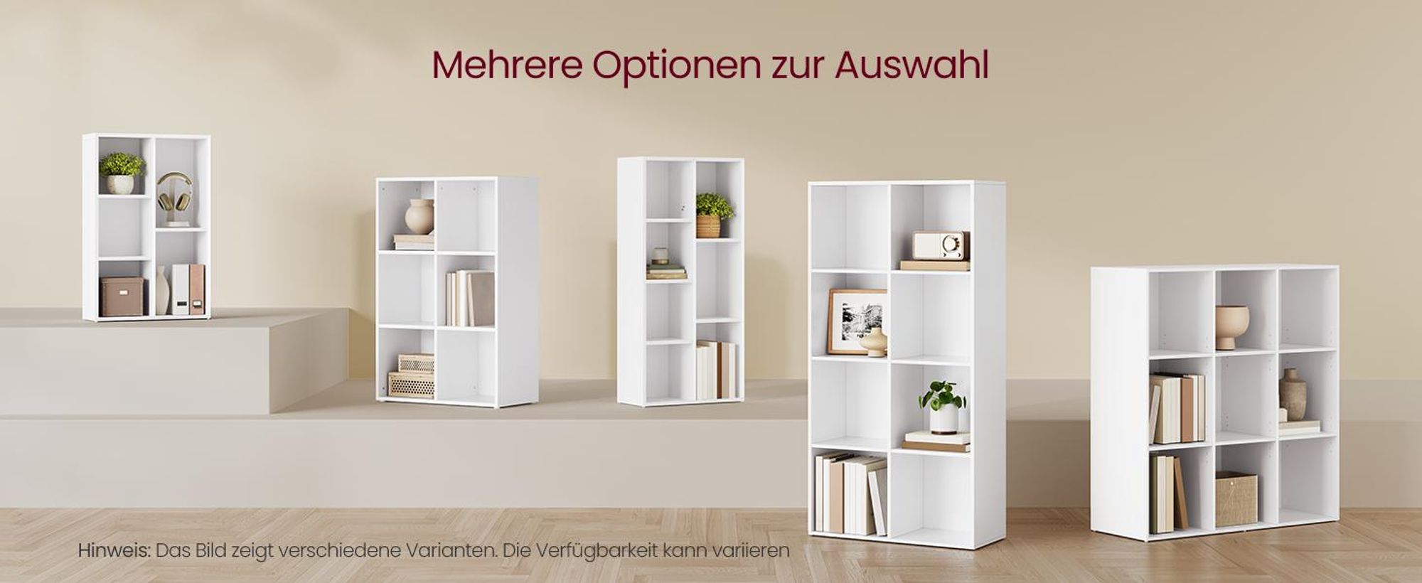 VASAGLE Bücherregal mit 5 Fächern Bücherschrank Regal zur Präsentation