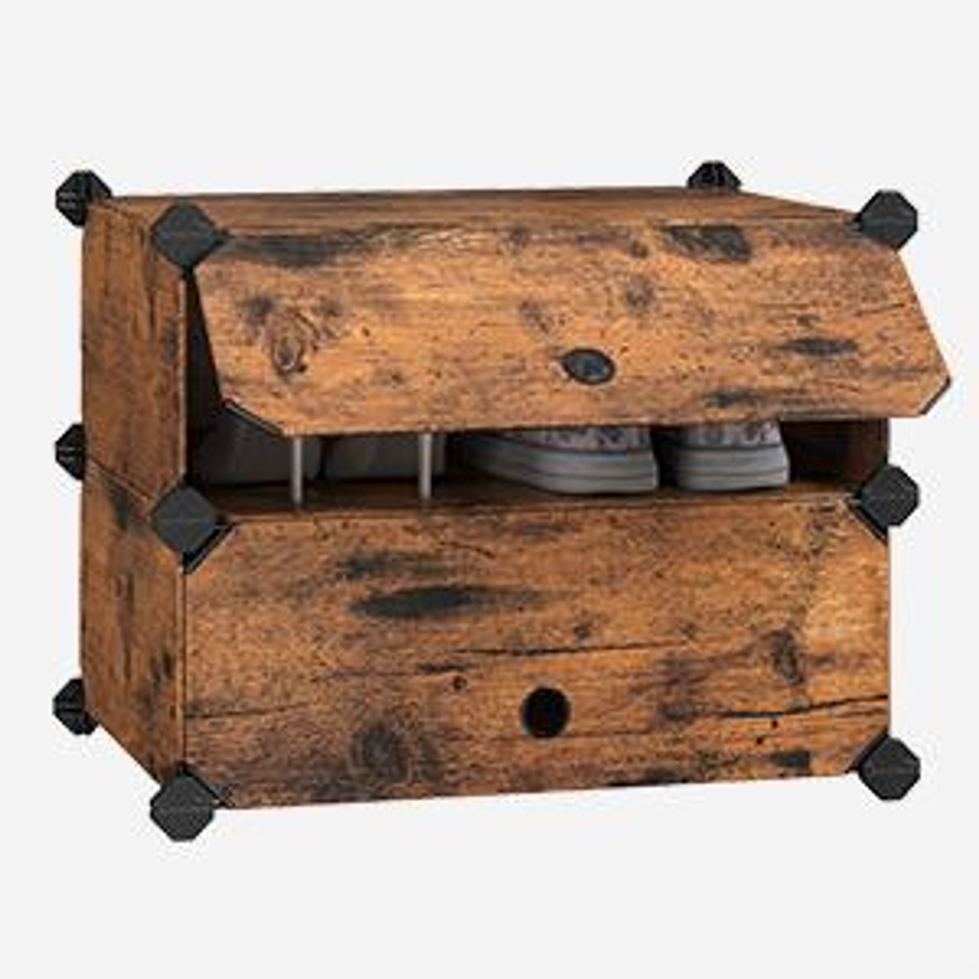 SONGMICS 10 Ebenen Schuhregal Schuhschrank Schuhorganizer für 20 Schuhe