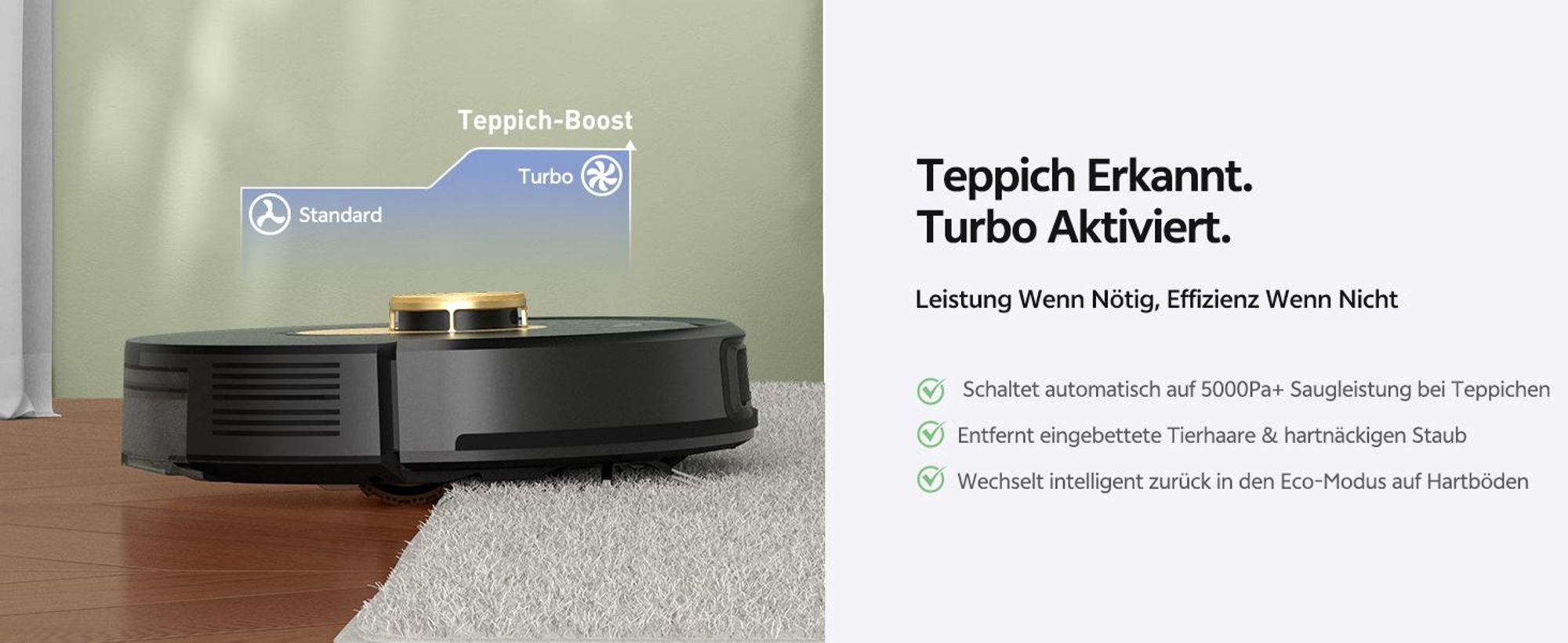 Vactidy W9 Saugroboter mit Wischfunktion, 3-in-1 Saug und Wischroboter mit LiDAR Navigation, 5000Pa 150Min Roboter Staubsauger mit App-Anpasssteuerung