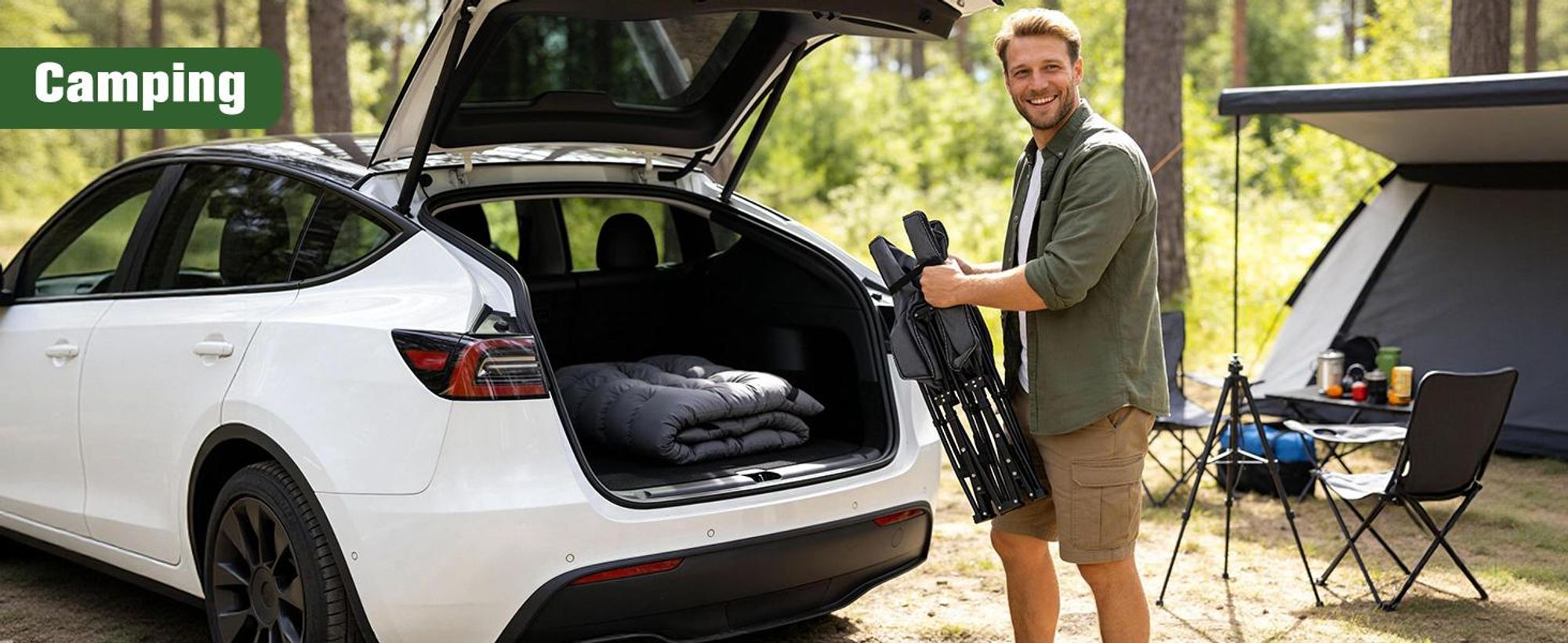 Sekey Tragbares Feldbett mit Matratze, Feldbett Klappbett Tragfähigkeit 200KG Campingbett für Indoor, Outdoor, Camping und Reisen, Grau