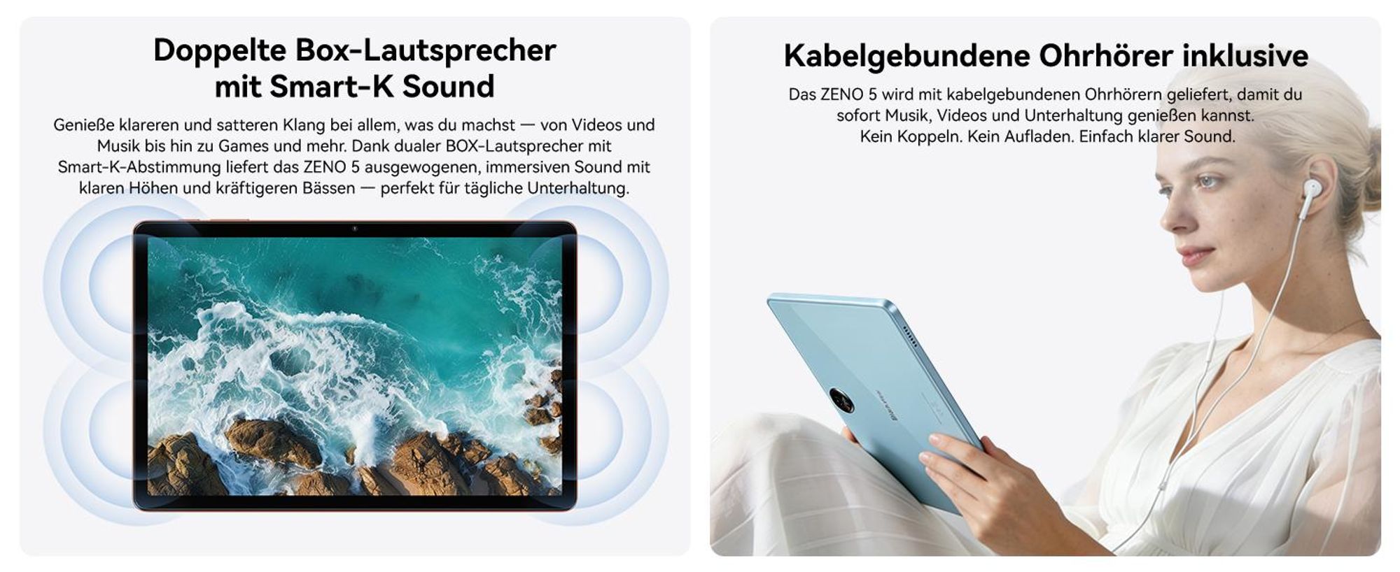 Blackview ZENO 5 Tablet 11", 4G SIM, 90Hz IPS-Display, 32(8+24) GB+128GB, 8300mAh Akku, 6.8mm, 573g, Schnellladung, OTG, GPS, inkl. Stylus & Tastatur