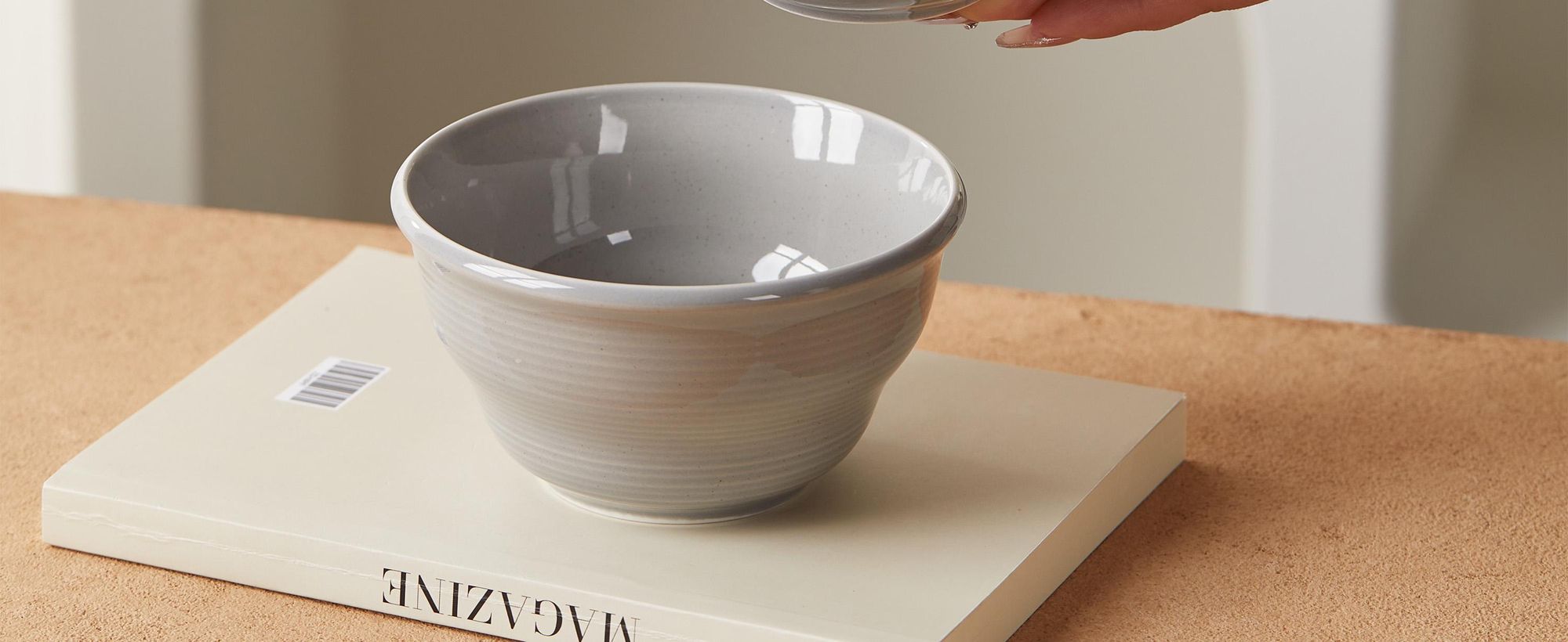 6-teiliges Schalen Set Ø11,7 cm Keramik Müslischalen, Dessert-, Snack- & Eisschalen für 6 Personen – mikrowellen- & spülmaschinenfest