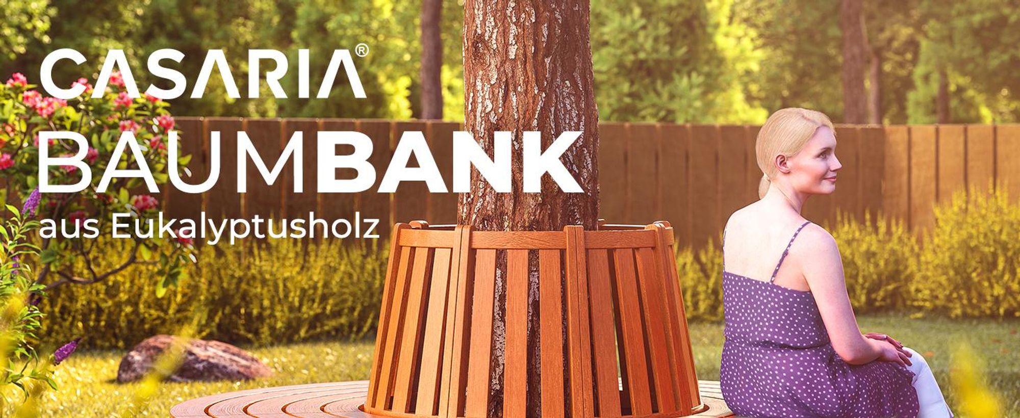 CASARIA® Baumbank FSC®-Zertifiziert Wetterfest