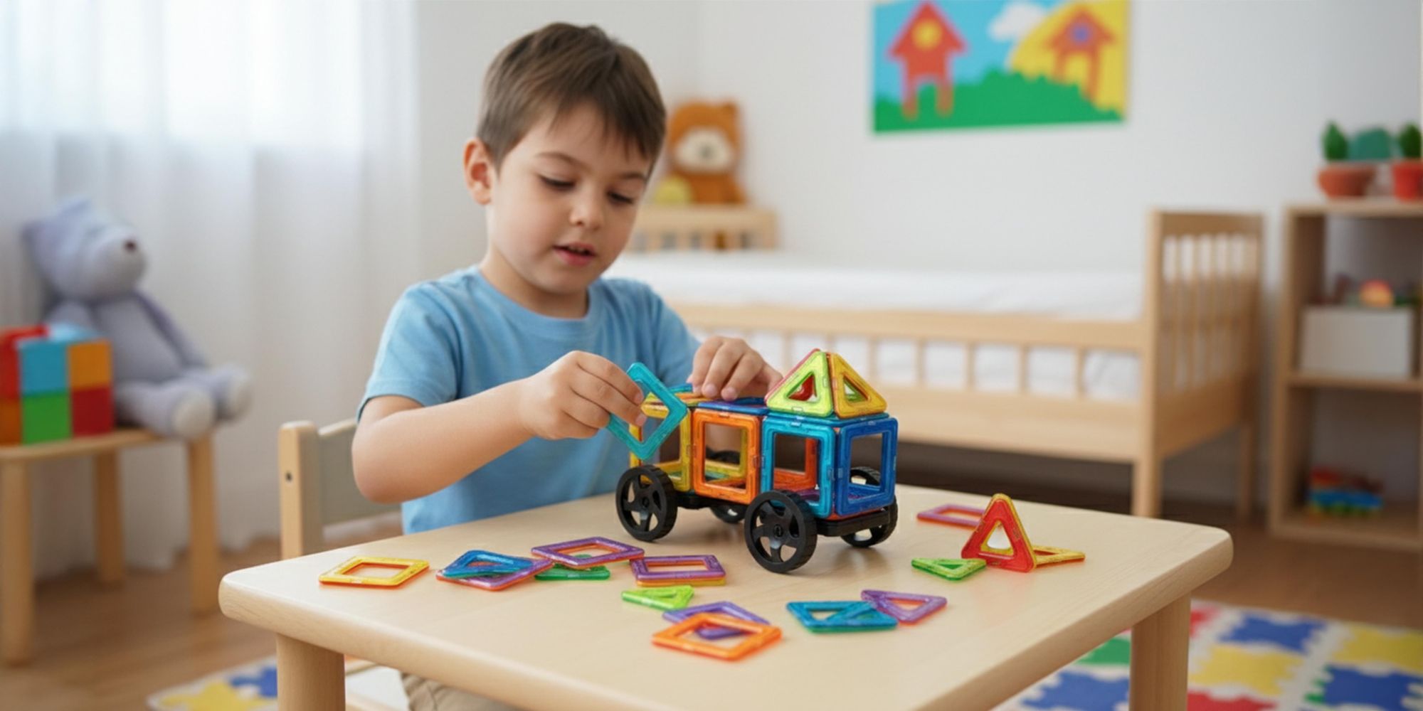 MAGNETICKÉ KONSTRUKČNÍ A VZDĚLÁVACÍ KOSTKY 3D PUZZLE VELKÁ SADA 128 KS