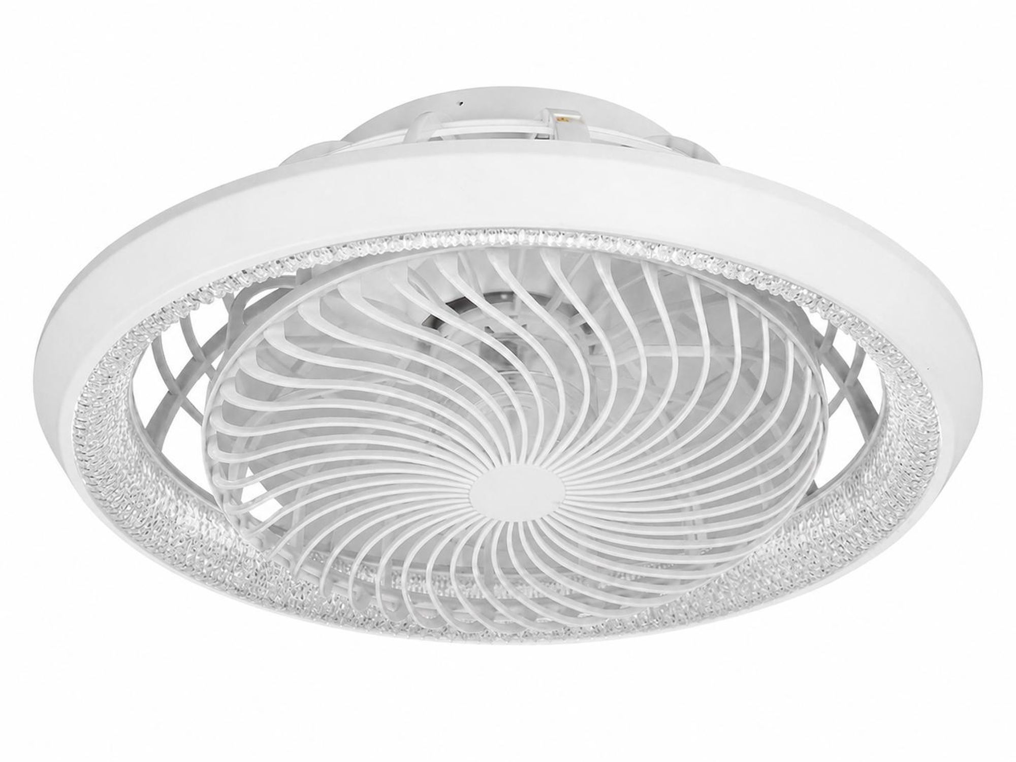 Φ49cm Deckenventilator mit Beleuchtung Fernbedienung APP 38W Lampe mit Ventilator Stufenlos Dimmbar 360° Drehbarer 6 Geschwindigkeiten 3 Lichtfarben