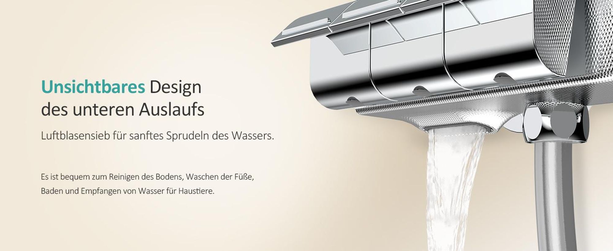 EMKE Duschsystem mit Thermostat, 36x24mm Regenduschkopf, Handbrause mit 3 Strahlstärken Regendusche mit Glasablage, Bad- & Duscharmaturen, KTW, Chrom
