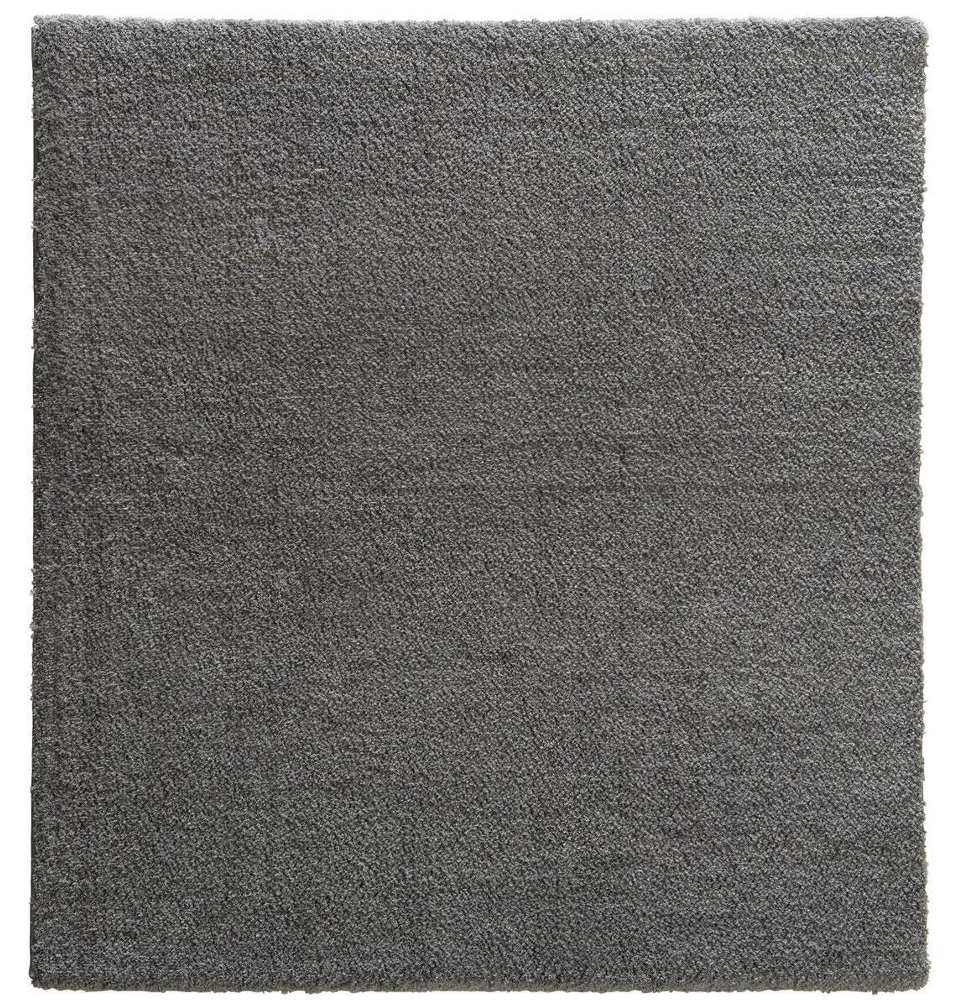 möbelando Teppich Grau – rechteckiger Teppich mit schmutzabweisendem Polyester