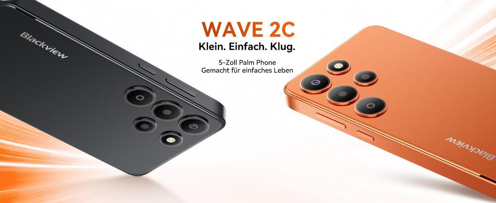 2026 Oscal Wave 2C 5" ultraleicht Handy Ohne Vertrag incl 18W charge, Android 16, 12+32GB, Face ID, Dual SIM, 1080P, Free TPU Protective Case