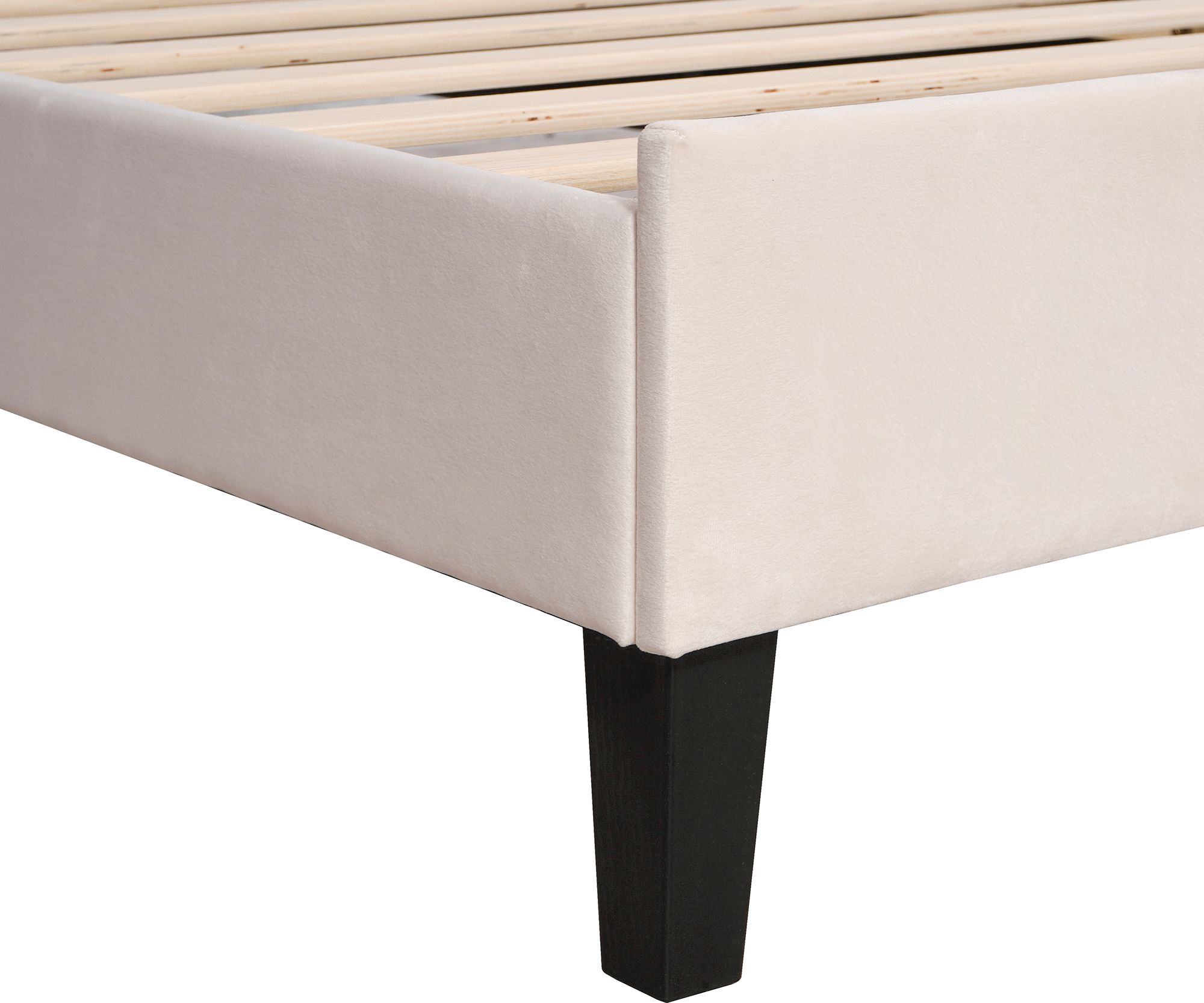 Flieks Polsterbett 90x200cm Samt mit Blumenform-Kopfteil und Lattenrost Einzelbett Kinderbett für Damen Kinder Jugend