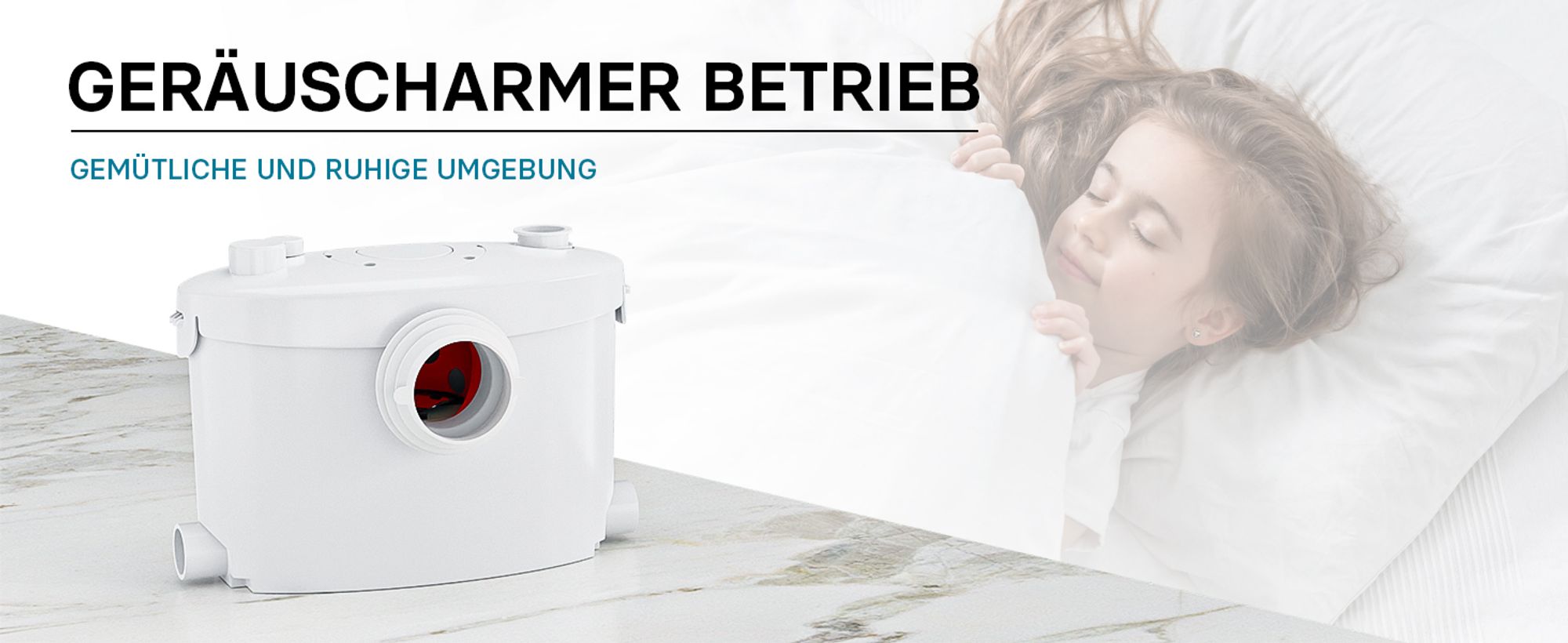 Wiltec 3/1 Kleinhebeanlage 600 W mit Häcksler, Hebeanlage bis 10 m Höhe, Abwasserhebeanlage mit 3 Einlässen, für WC und Dusche