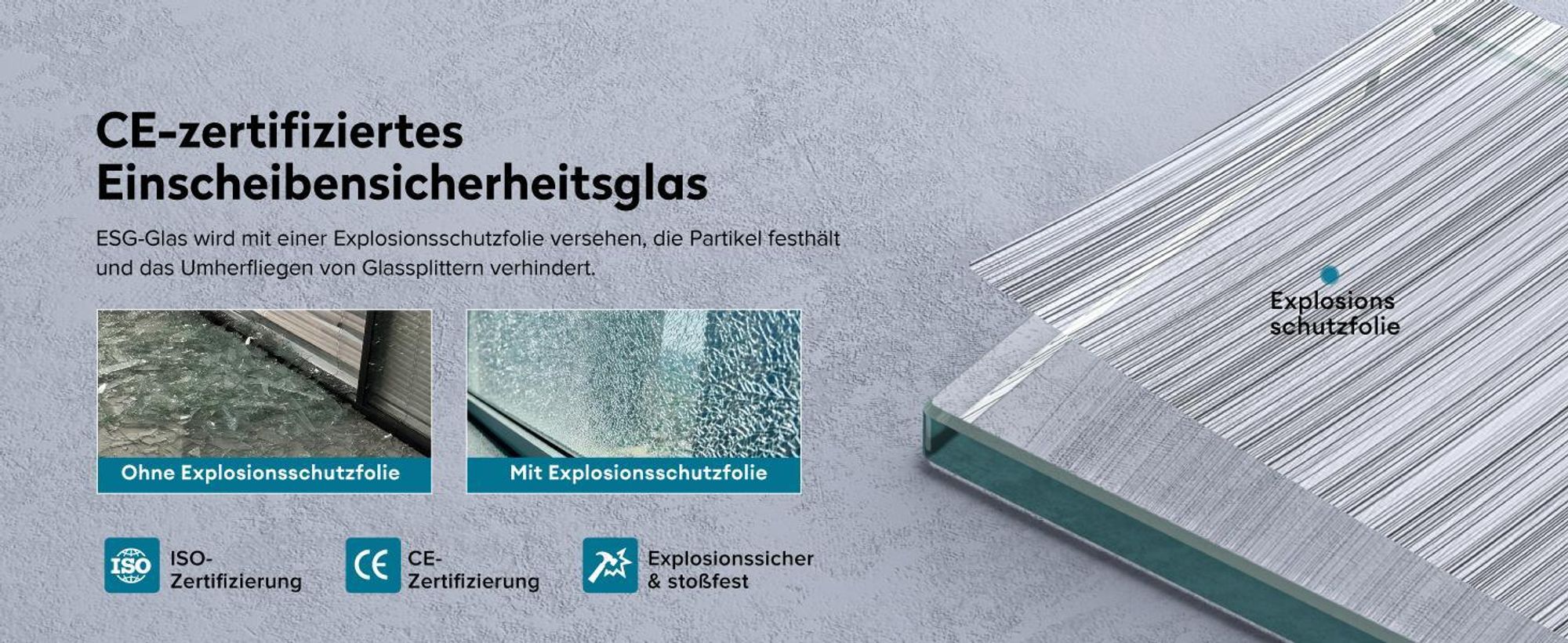 doporro Glasschiebetür Komplettset Softclose 102,5 x 205 cm Schiebetür mit Sicherheitsfolie 8mm ESG-Sicherheitsglas Zimmertür Glas Schwarz gebürstet Muranino-001