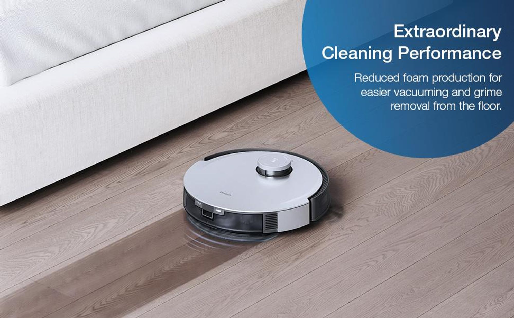 ECOVACS 1L Reinigungslösung für Saugroboter der DEEBOT X12, X11, N20, N30, X1, X2, X5, X8, X9, T10,T20, T50, T80S, T90,T30 Serie, Originalzubehör