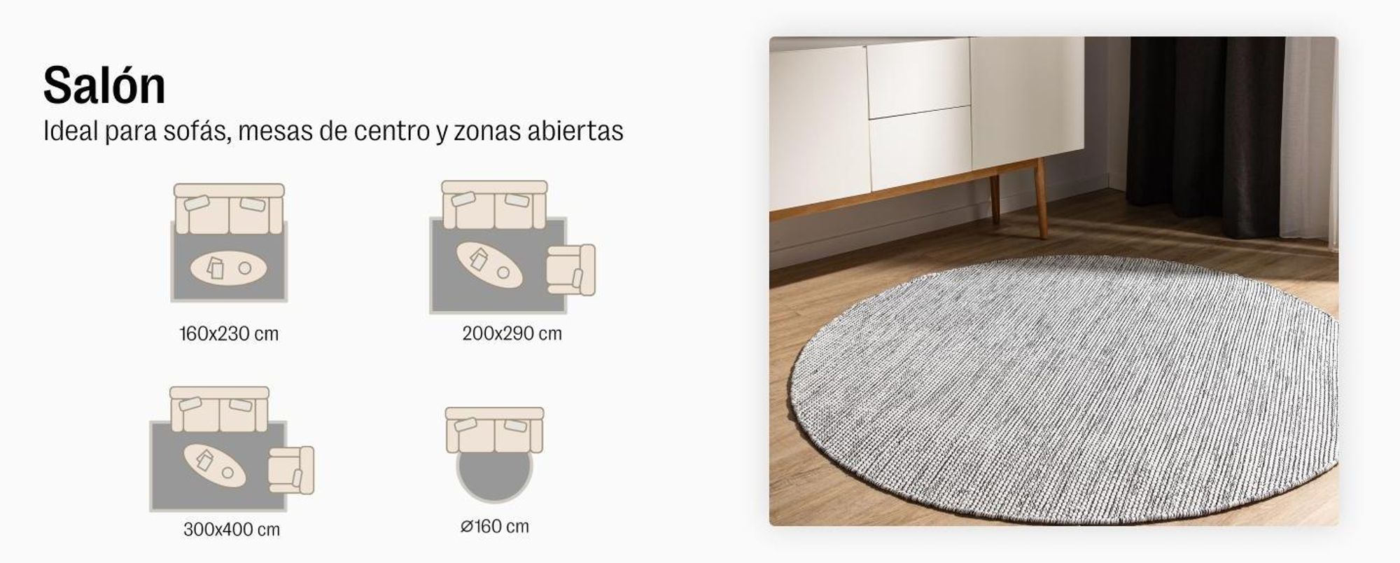 benuta alfombra salon alfombra de algodón Ron Crema 120x170 cm alfombra de salon algodón rectangular