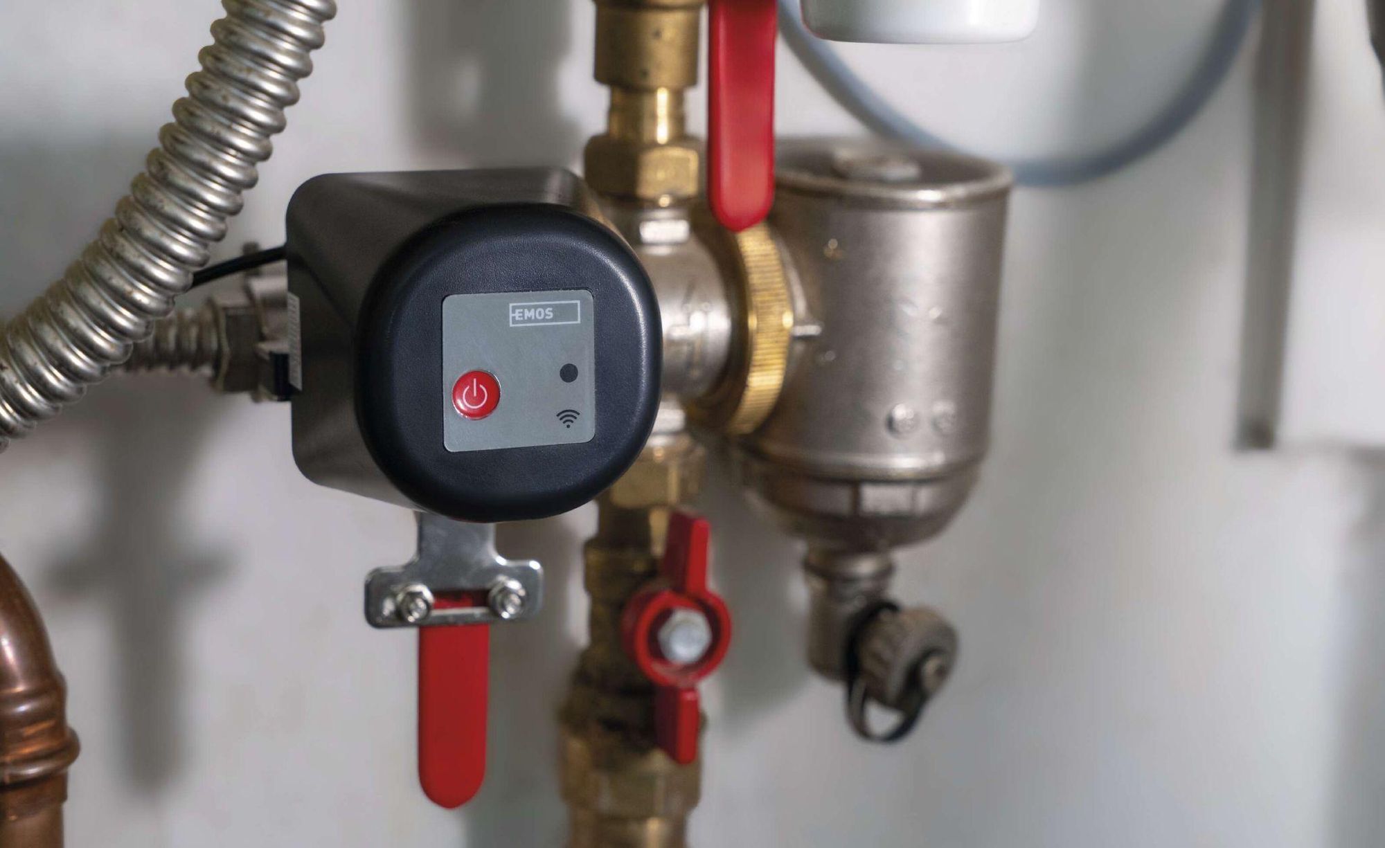 EMOS GoSmart - Smart Home motorisierter Ventilschließer für Wasser/Gas mit App, Zigbee, Timer, leiser Betrieb, Google Home, Alexa kompatibel , P5640S