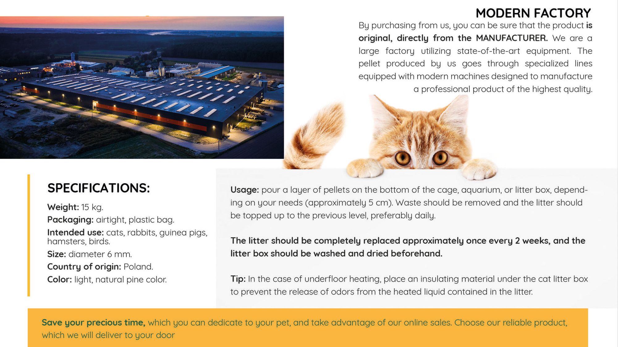 Katzenstreu, Mardom, Holzpellets, Kiefernholz, Saugfähigkeit, Katze, Für Tiere