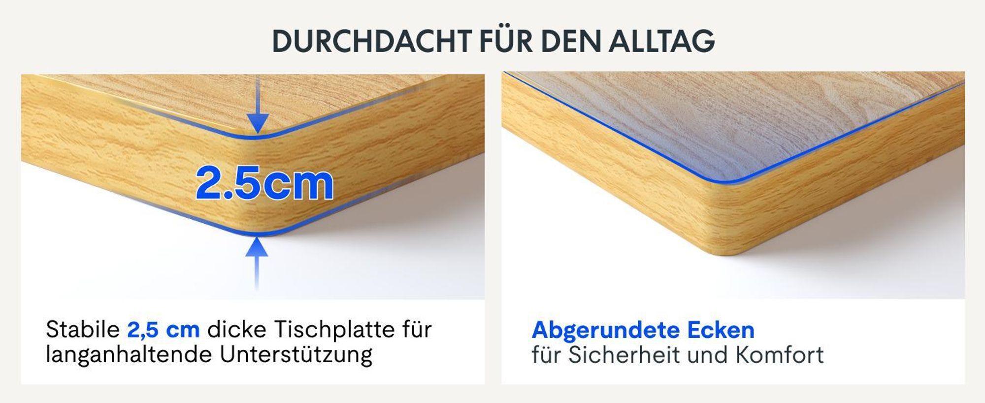 FLEXISPOT E5 Plus Höhenverstellbarer Schreibtisch 160x80cm, Doppelmotor, 25MM EINTEILIGE TISCHPLATTE, USB-Anschluss, 120KG Tragkraft, Ahorn
