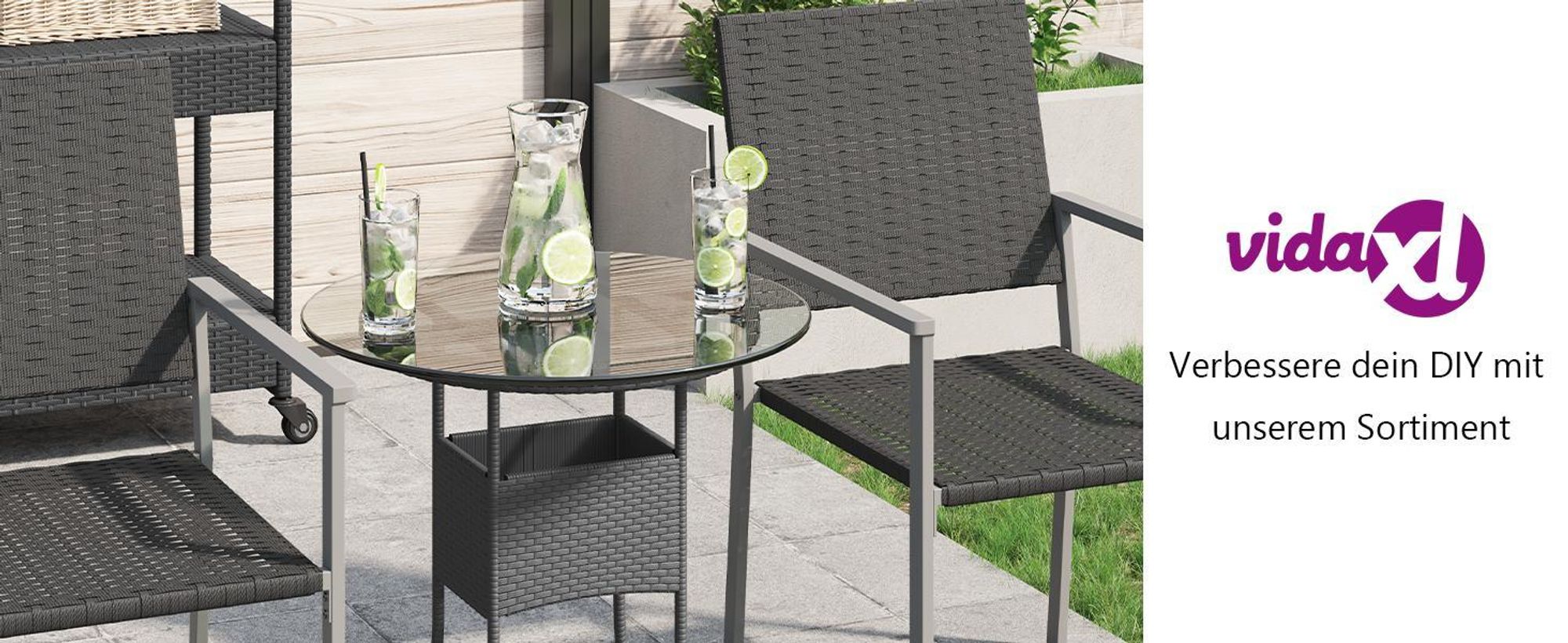 vidaXL Tischplatte aus gehärtetem Glas rund 500 mm