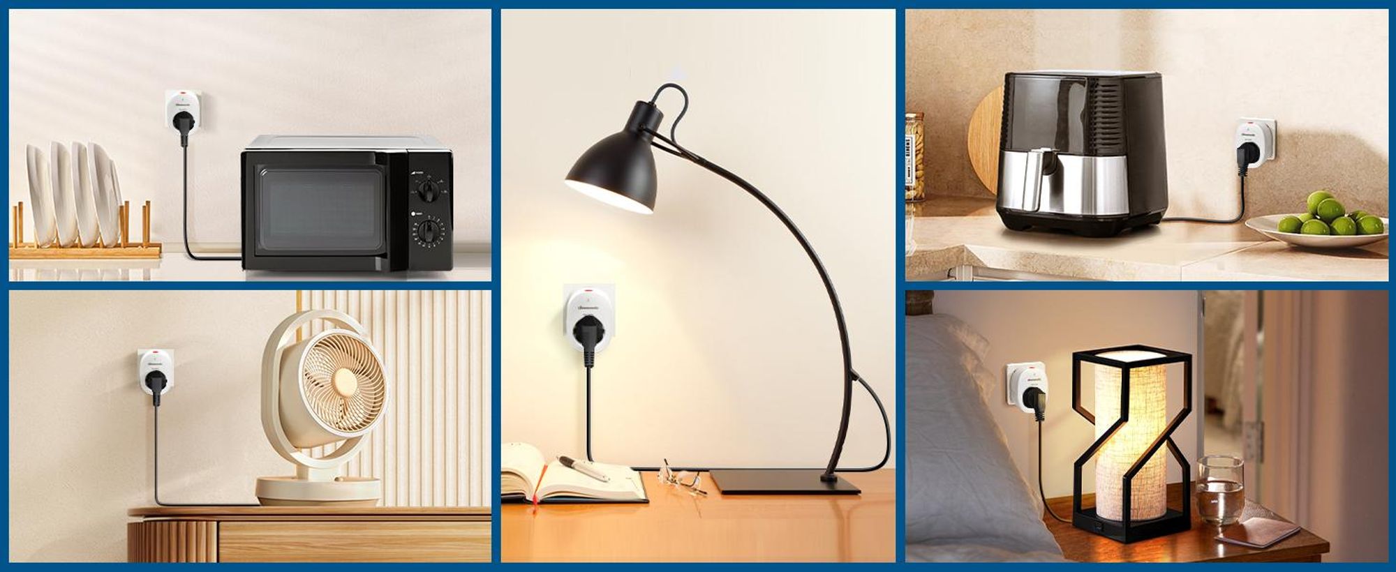 DEWENWILS Funksteckdosen mit Fernbedienung, 3er Set und 2 Sender, 2300W, weiß