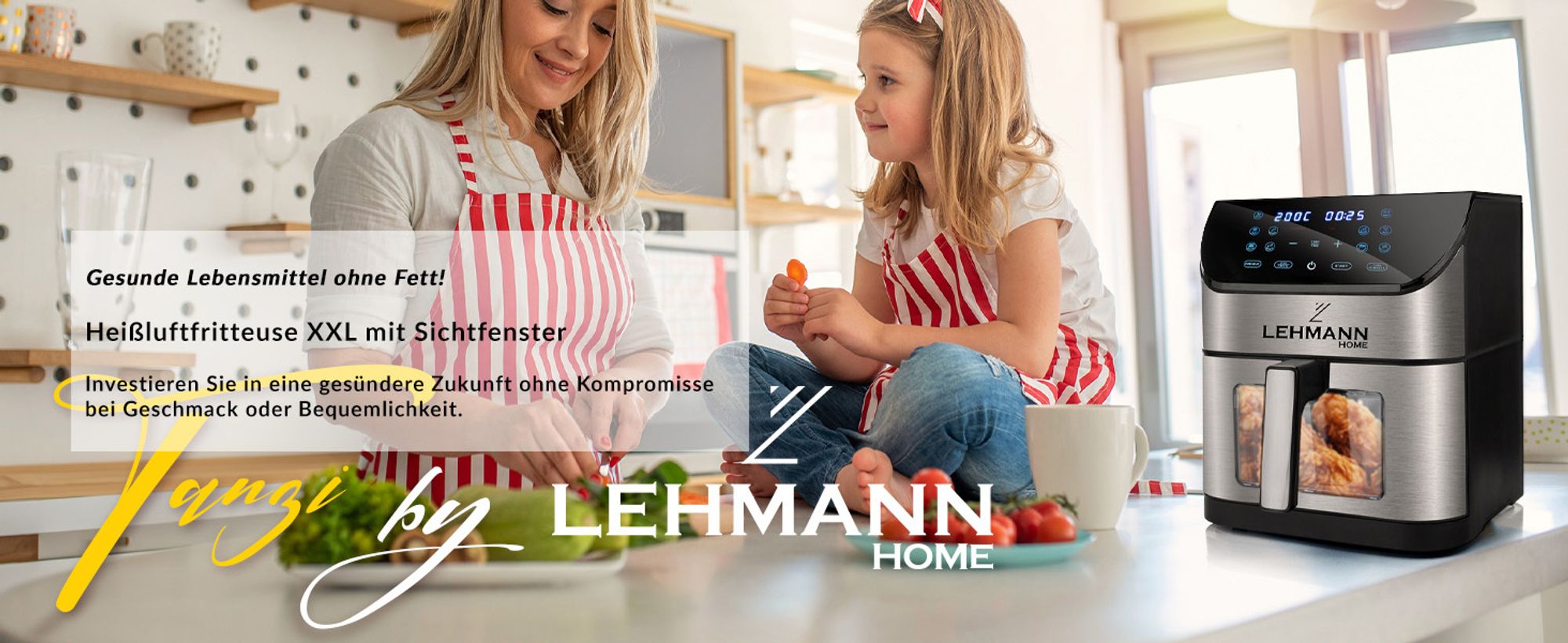 Lehmann LHODF-1880C, Heißluftfritteuse, 8 l, 76 °C, 200 °C, 60 min, Einzelbild
