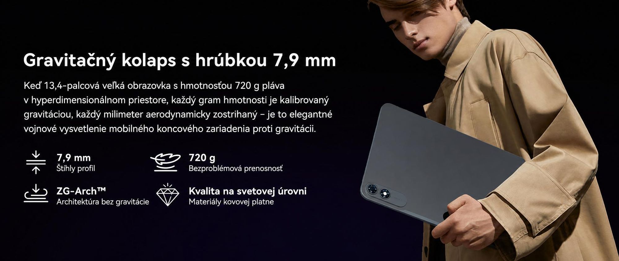 T60Pro, 13,4-palcový tablet s Androidom 16, 24 GB (8 + 16) + 256 GB / 2 TB (TF karta), batéria 10 000 mAh, 2K displej InCell / 120 Hz / 5G WiFi, s obalom / myšou / klávesnicou / slúchadlami s káblom