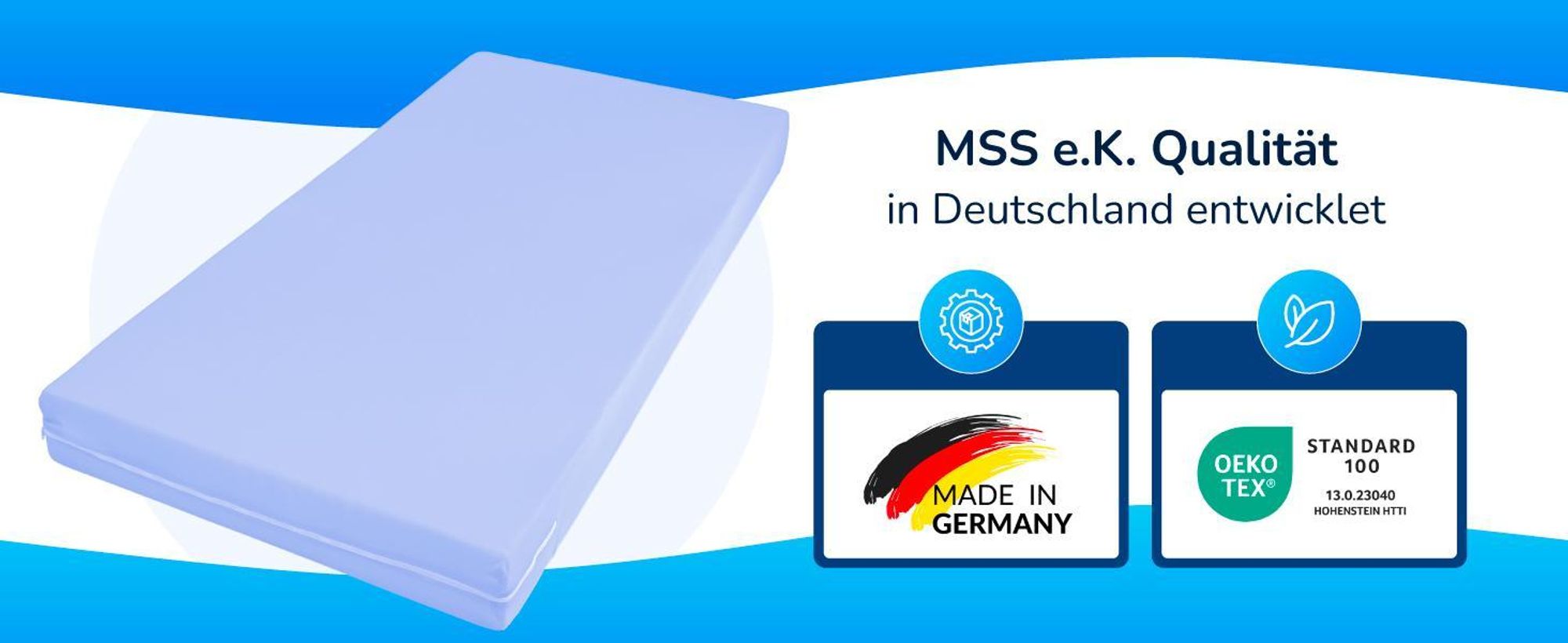 MSS e.K. Easy Active Rollmatratze 100 x 200 x 11 cm | H3 | Kaltschaummatratze | designed und produziert in Deutschland