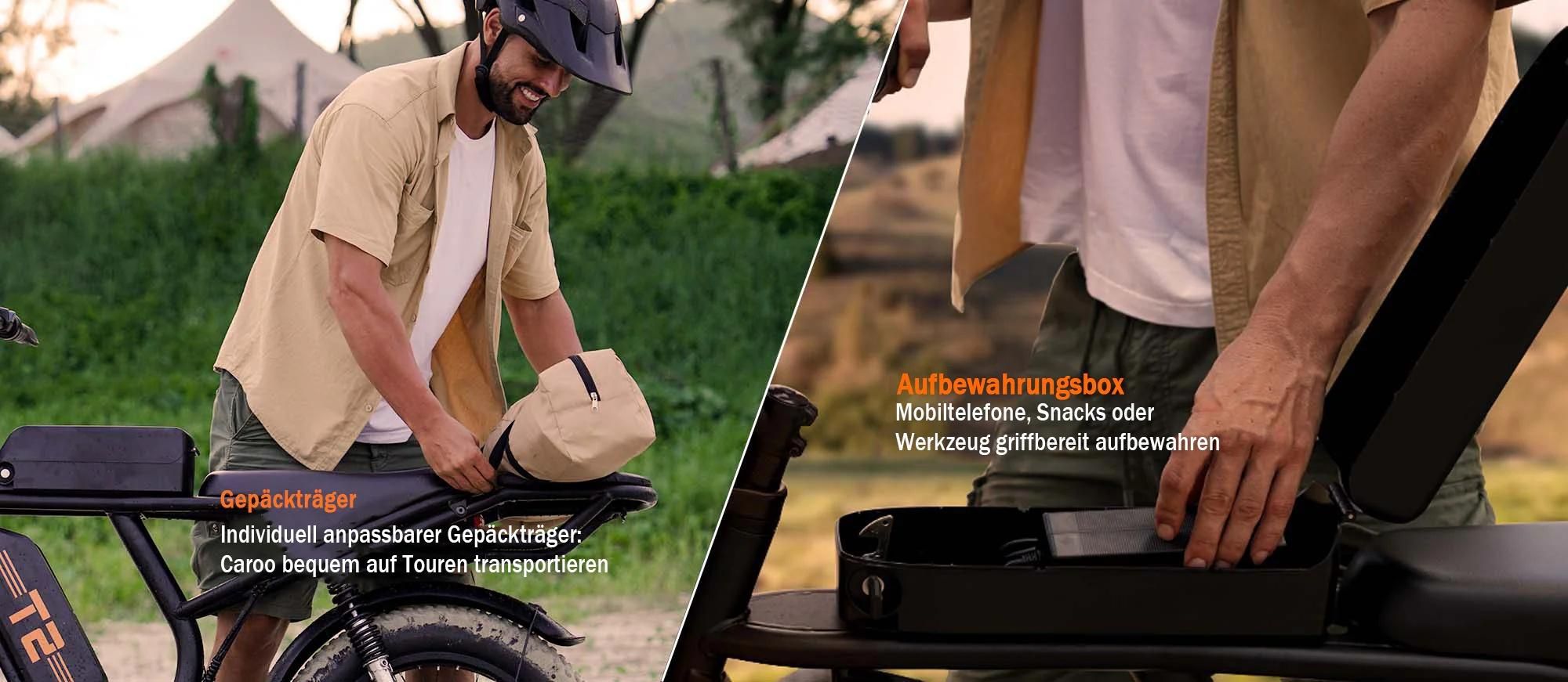 URLIFE T2 Elektrisches Fahrrad - Motor250W Batterie 48V 15.6Ah mit Scheibenbremse Trittunterstützung - Schwarz