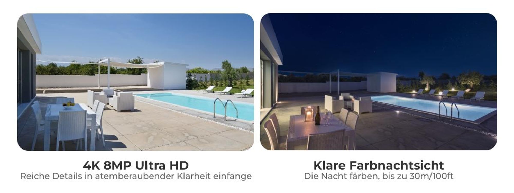 Reolink RLC-840A, 4K 8MP IK10 Vandalenschutz PoE Überwachungskamera, 125° Sichtwinkel, Farbnachtsicht, Smarte Erkennung, 2-Wege-Audio, IP67, Sirene