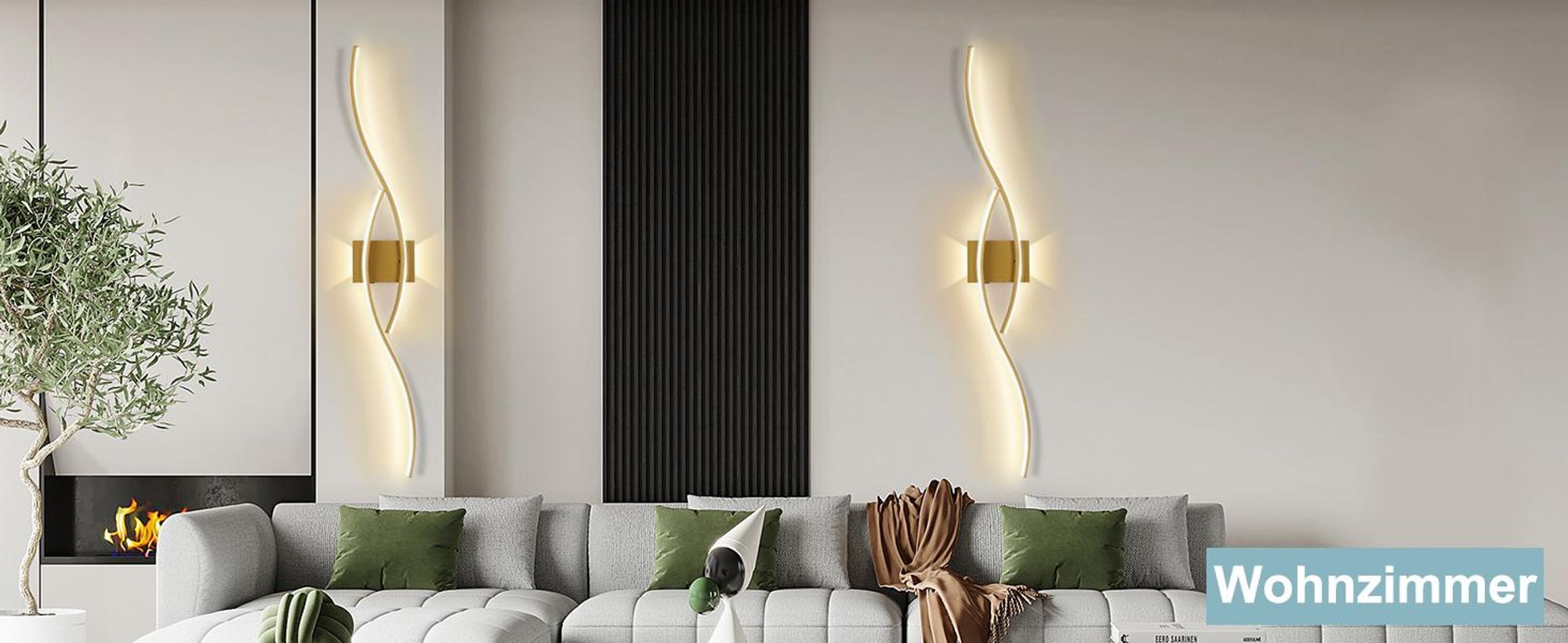 2 Stück LED Wandleuchte Innen Modern Dimmbar 3 Farbtemperaturen Wiederaufladbar Wandlampe mit Fernbedienung
