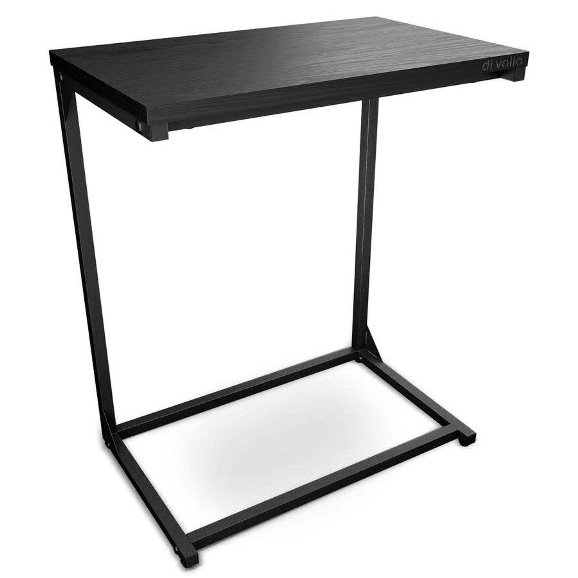 di volio boční stolek Mersala - rozkládací stolek ve tvaru C do obývacího pokoje a na postel, kompaktní a stabilní, moderní design