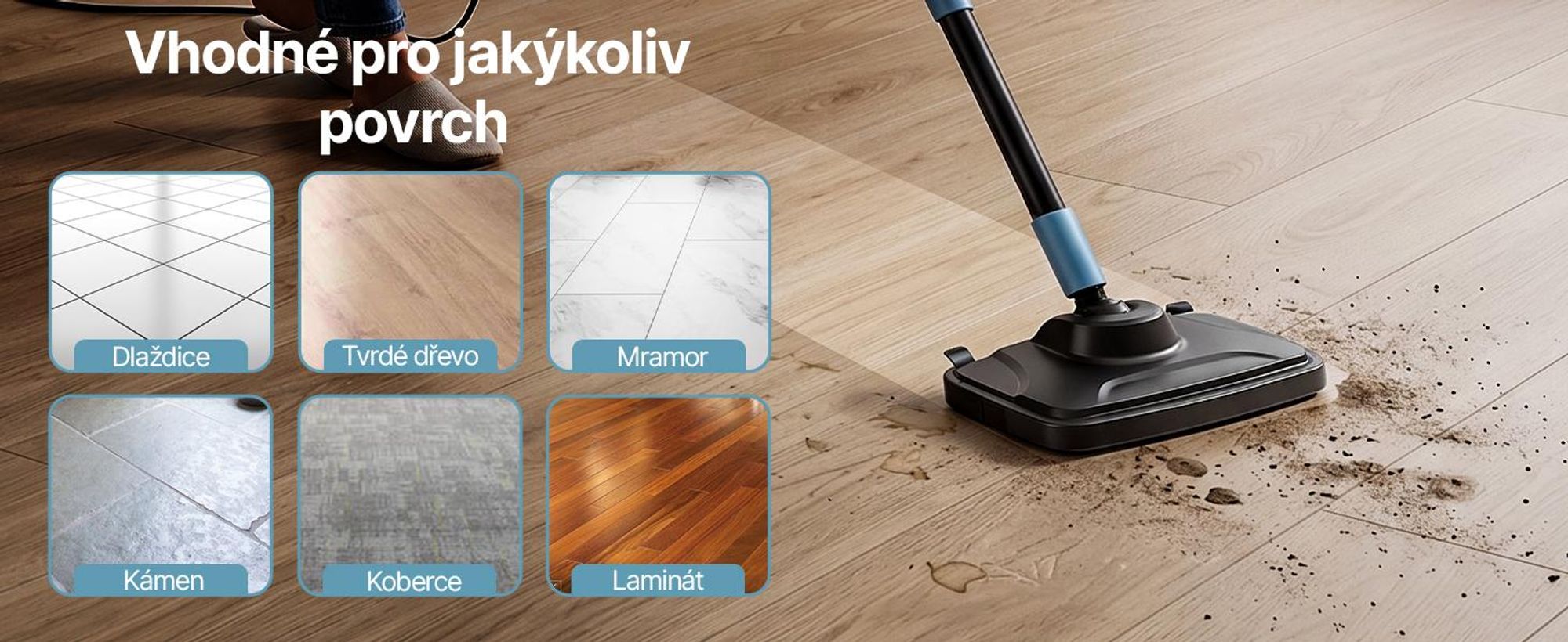 Parní čistič Olvy 14 v 1 s funkcí vytírání a dotykovým displejem – pára o teplotě 125 °C – ruční parní čistič na koberce, pohovky a tvrdé podlahy – kabel o délce 5 m