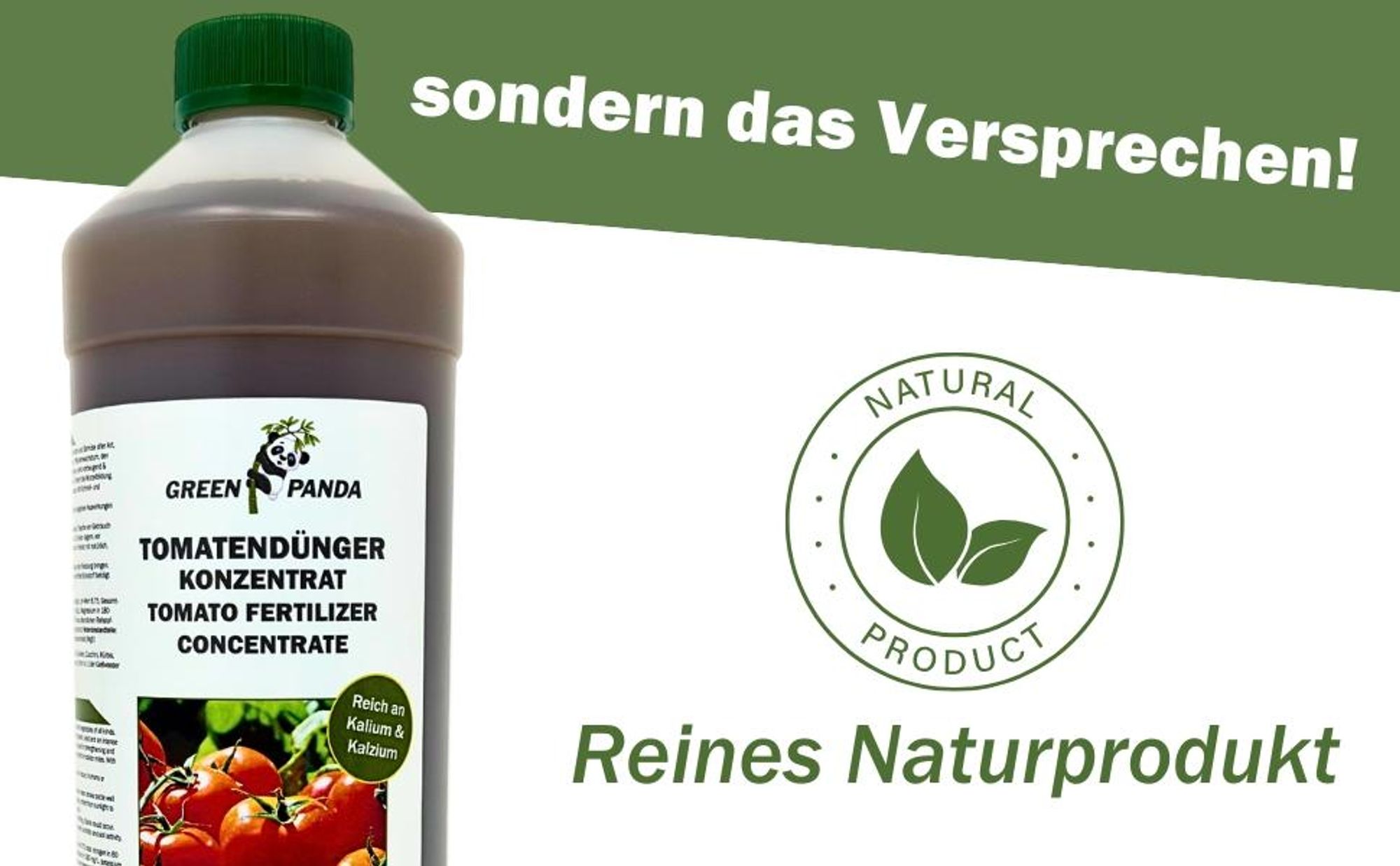 GreenPanda  Calciumdünger für Tomaten - Tomatendünger - Verbessert Ernte & Geschmack! - 1 Liter  Tomatendünger