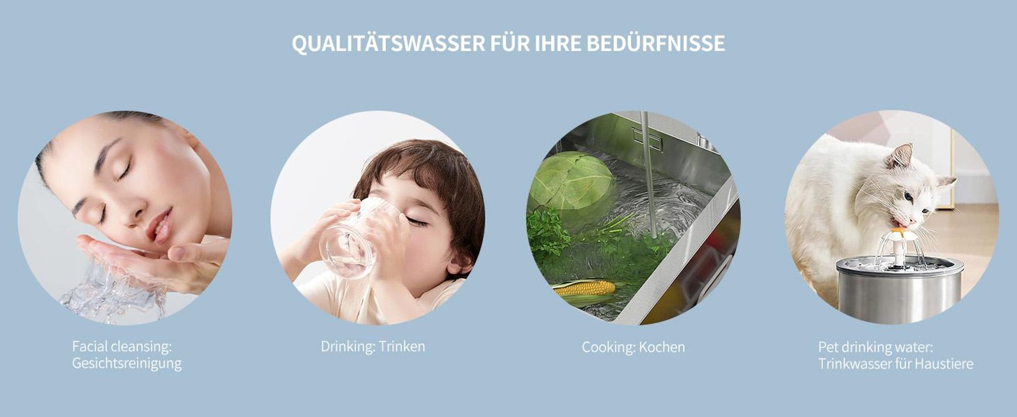 Homelody Wasserfilter für Wasserhahn,99% Chlorentfernung aus Leitungswasser,Blei-Filterung，Chloraminen und organischen Stoffen,Filter für Armatur