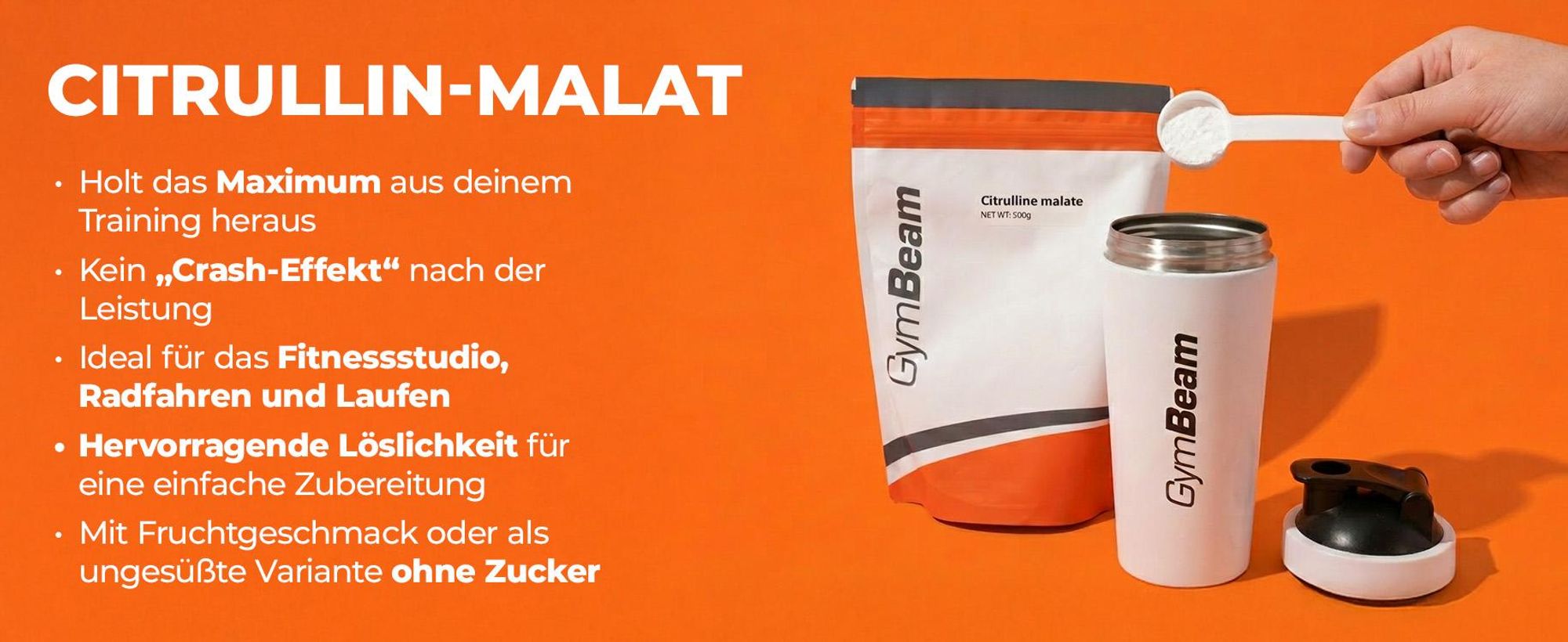 GymBeam - Citrullin Malat, 500 g, ohne Geschmack