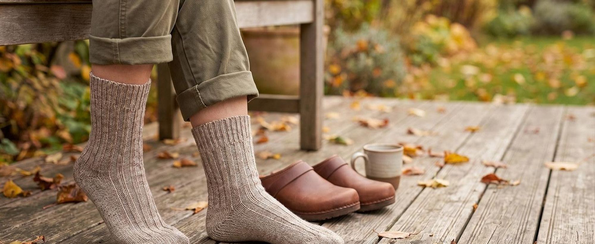 Socken ohne Gummibund aus 100 % Baumwolle