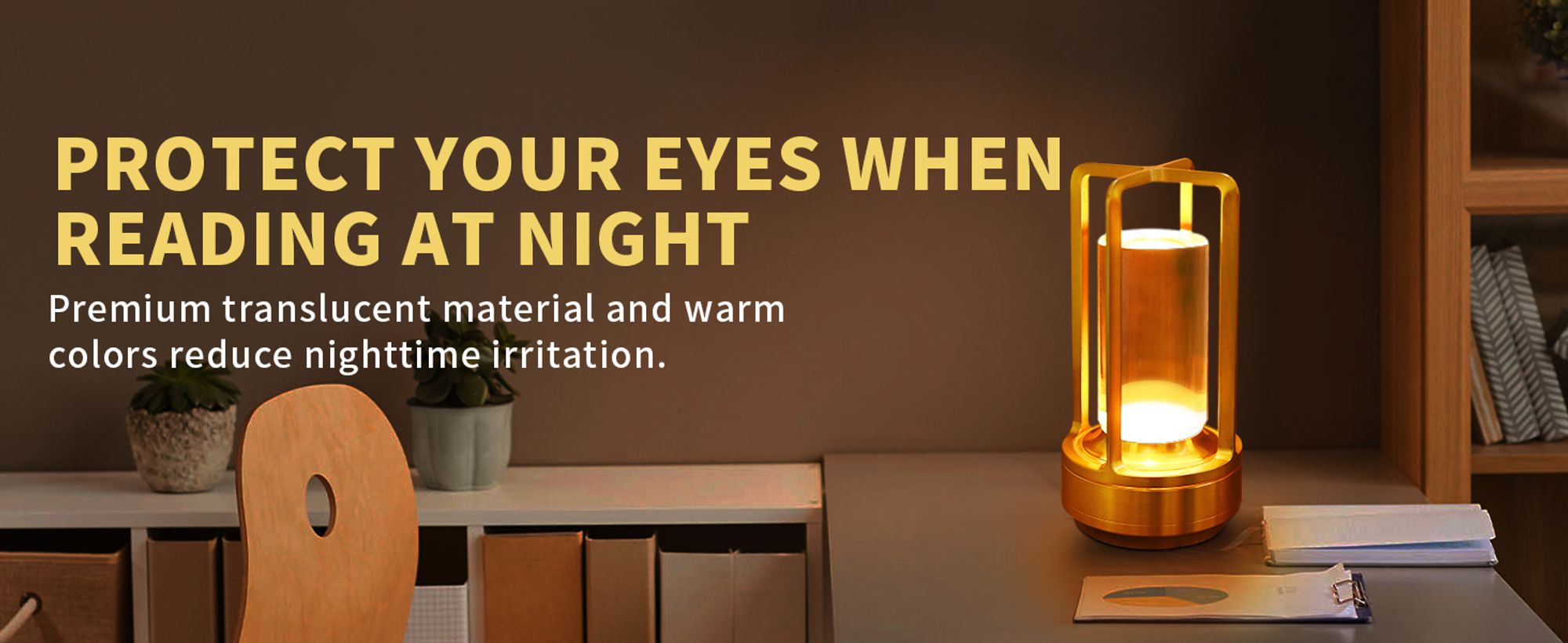 Tragbare Innen-/Außentischlampe aus Metall, kabellose wiederaufladbare LED-Lampe, 3 Farben stufenlos dimmbar, Beleuchtung für Restaurant/Schlafzimmer