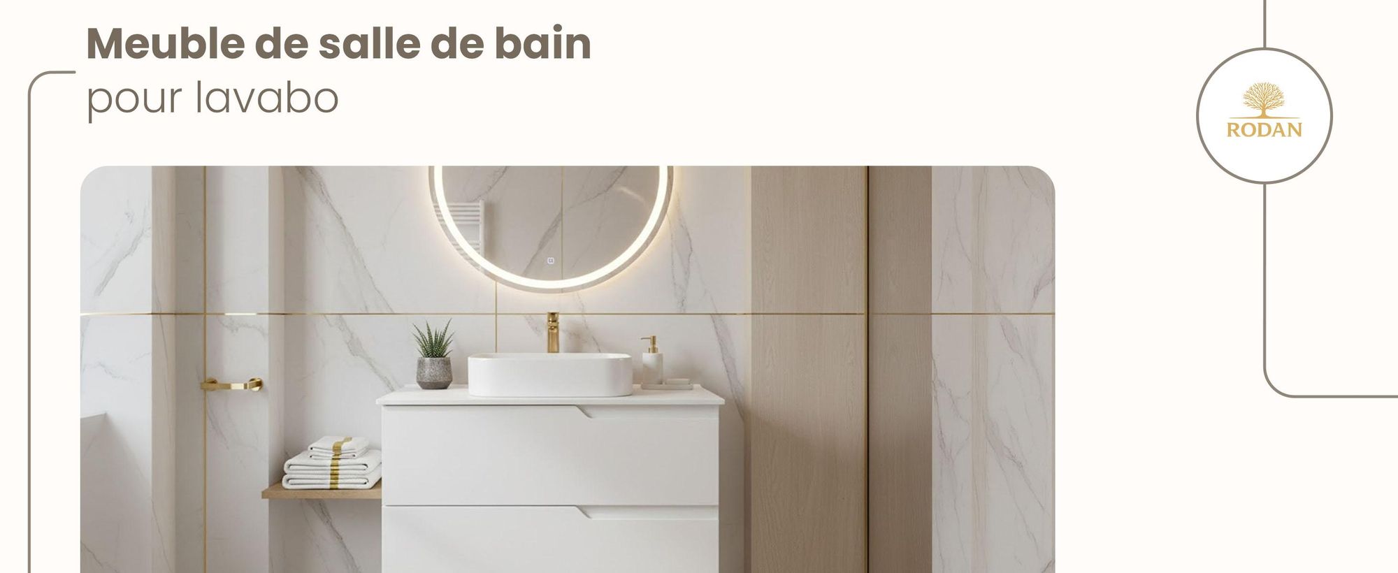 RODAN, meuble de salle de bain, armoire moderne, meuble sous vasque, meuble sous lavabo