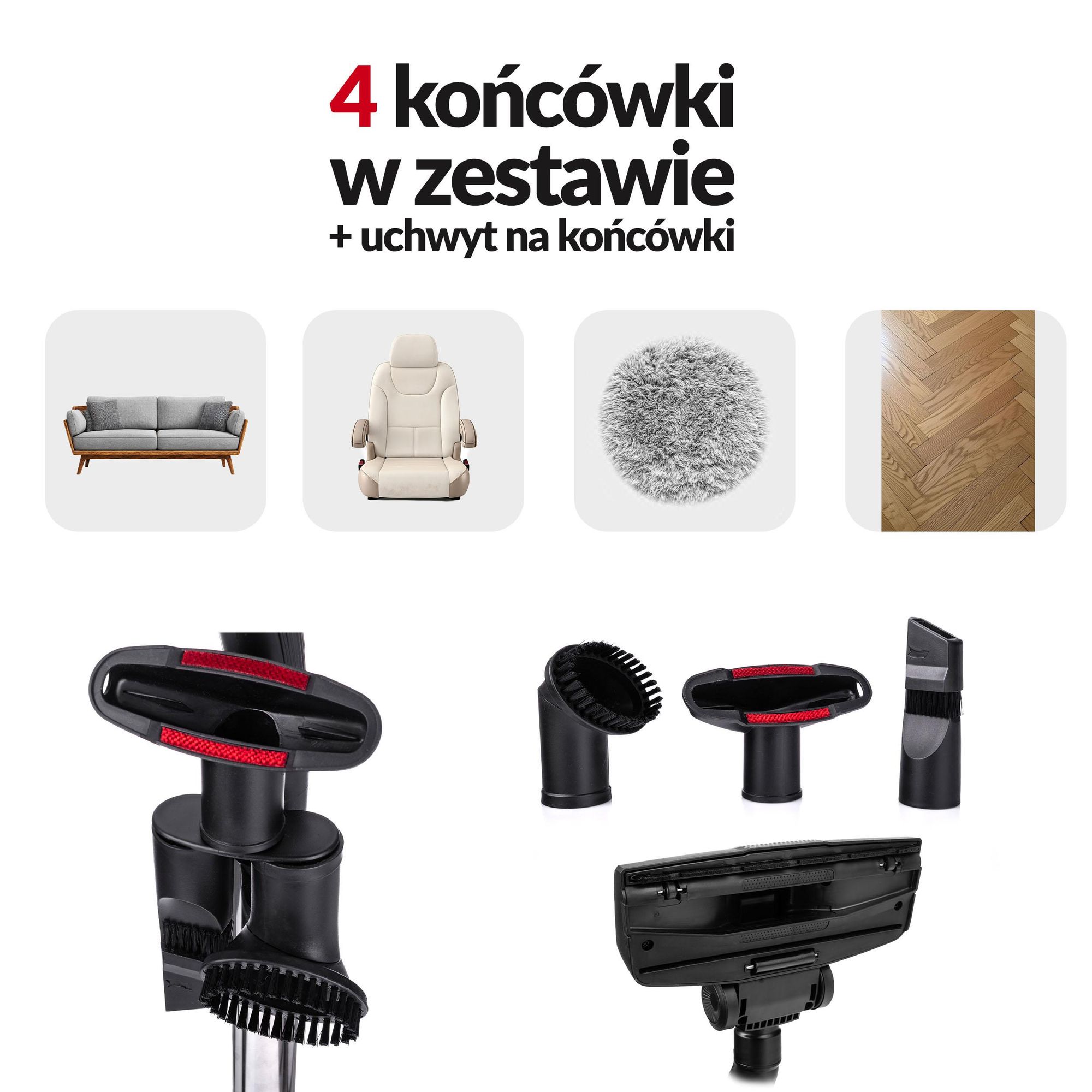 Odkurzacz Bezworkowy Cyklonowy Domowy 2X Filtr Hepa Mały Mocny Lekki