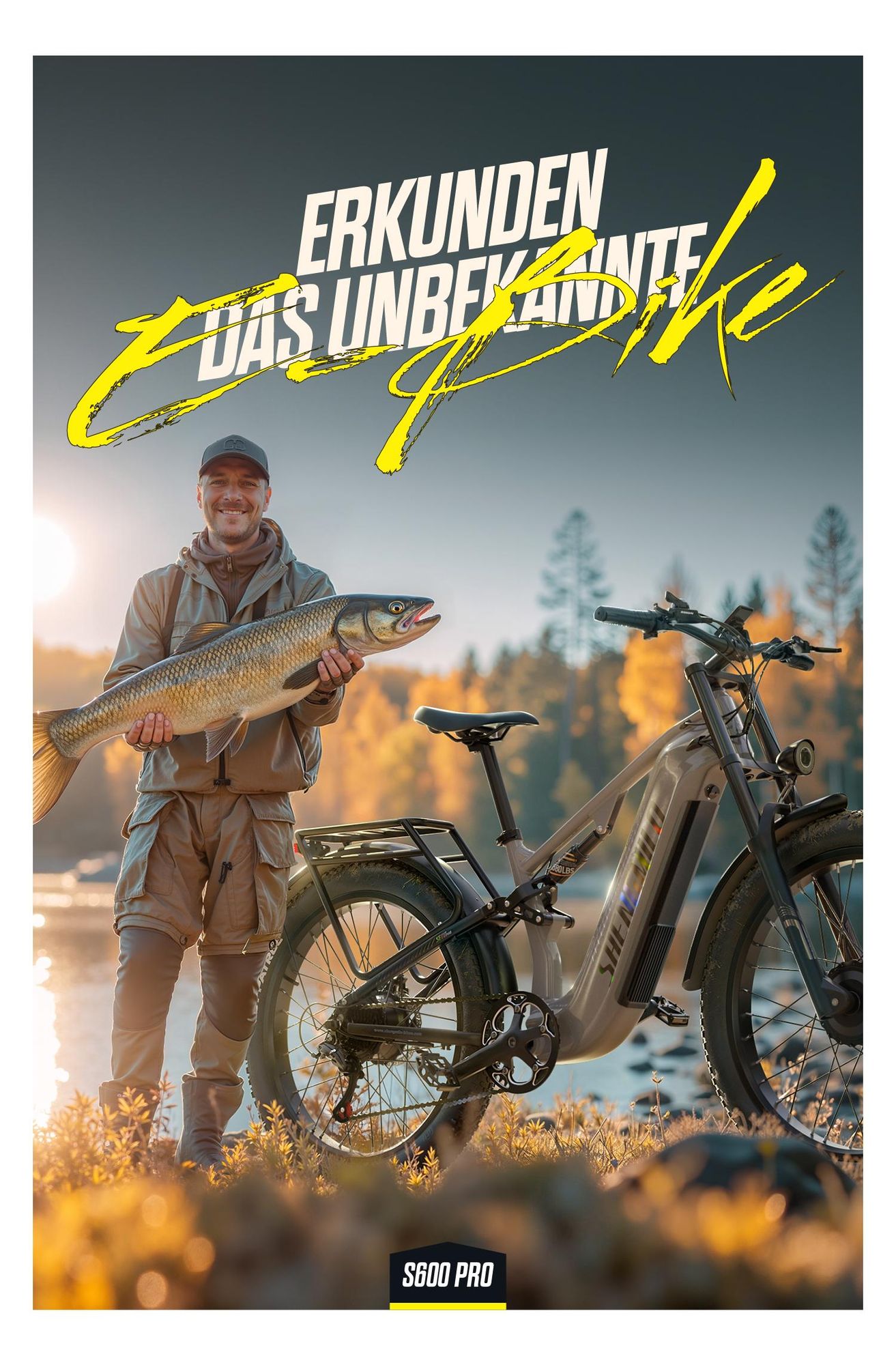 SHENGMILO S600 PRO, Dualmotor-Fettreifen-E-Bike, zwei Motoren mit je 2000W, 48V 25Ah, 160 N·m, 150 kg