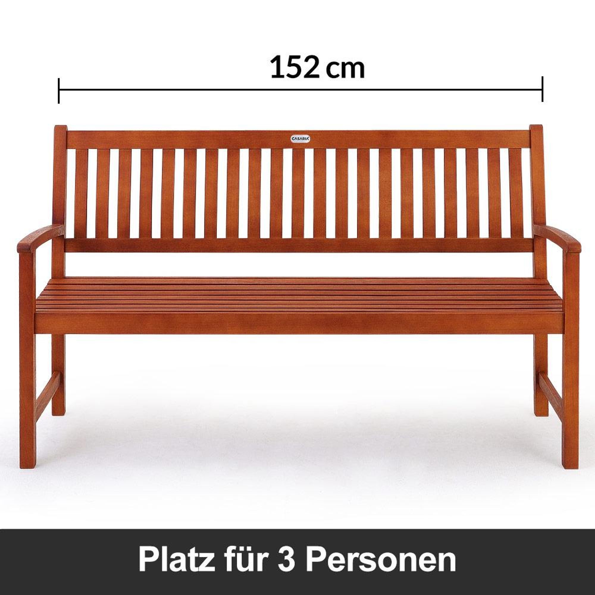 CASARIA® 3-Sitzer Gartenbank FSC®-Zertifiziert Wetterfest