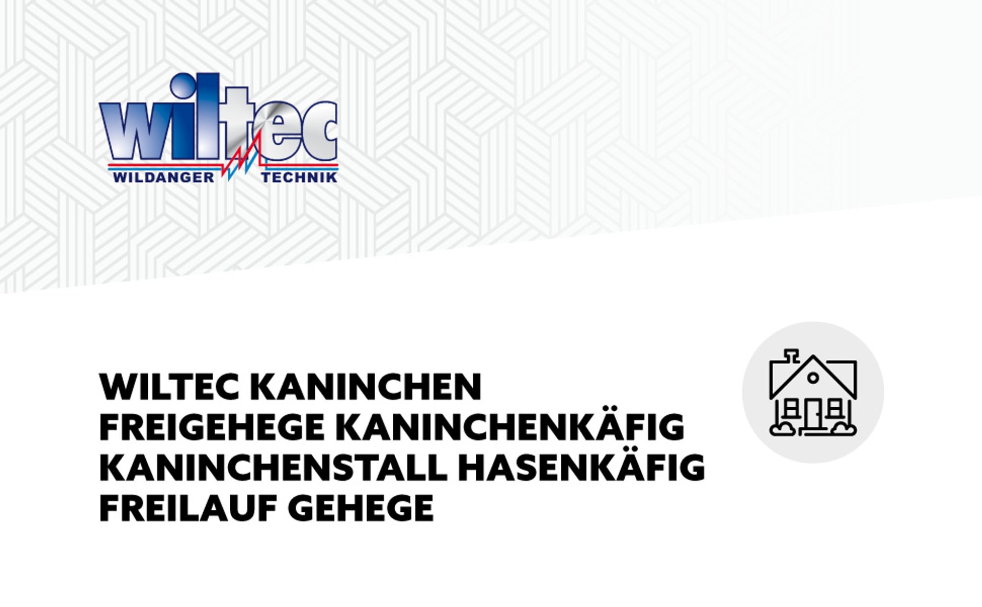 Wiltec Freilaufgehege Kaninchen 180 x 75 x 75 cm, Außengehege und Kleintierstall für Kaninchen, Hasen, Meerschweinchen, Freigehege als Hasenstall