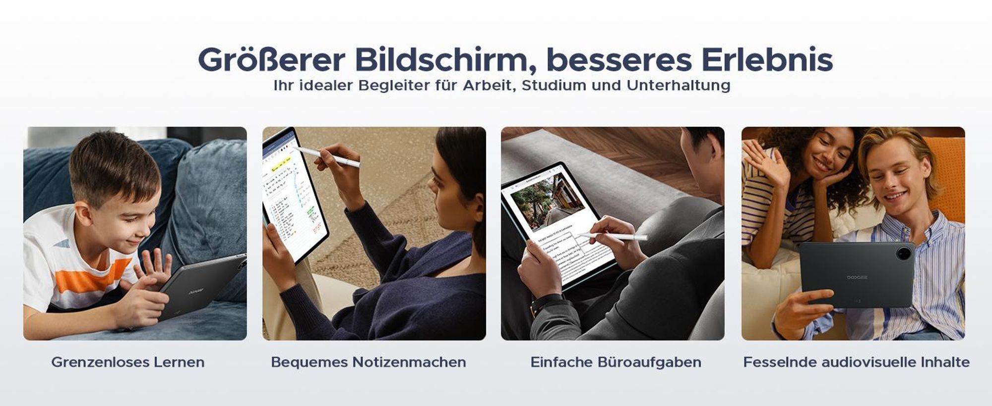 DOOGEE Tab A9 Pro Android 16, 10,1 Zoll, 20(4+16)GB+128GB(bis 2TB erweiterbar), WiFi 5, 6580mAh, Dual-Lautsprecher