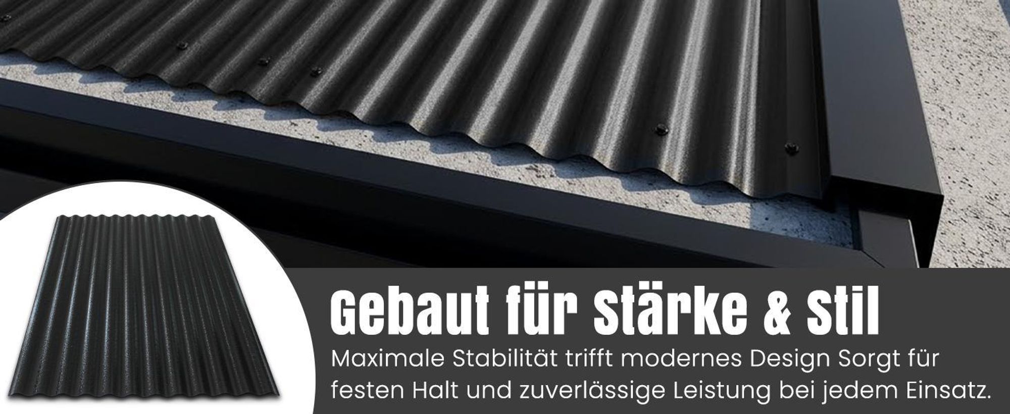 LP Projekt 10-teiliges wellplatten  90 x 117 cm - leicht & robust kunstoff wellplatten | Carport, Garten & Terrasse wetterfeste platten für außen