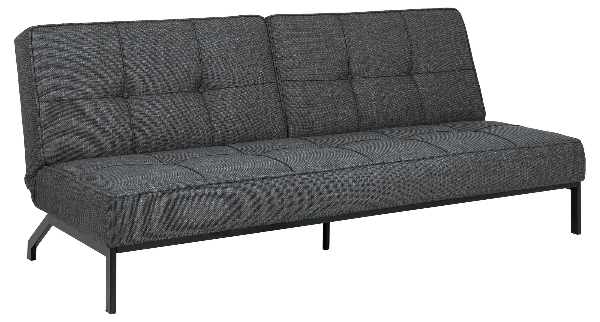 Perugia Schlafsofa – modernes Loungebett mit click & clack und Stahlgestell